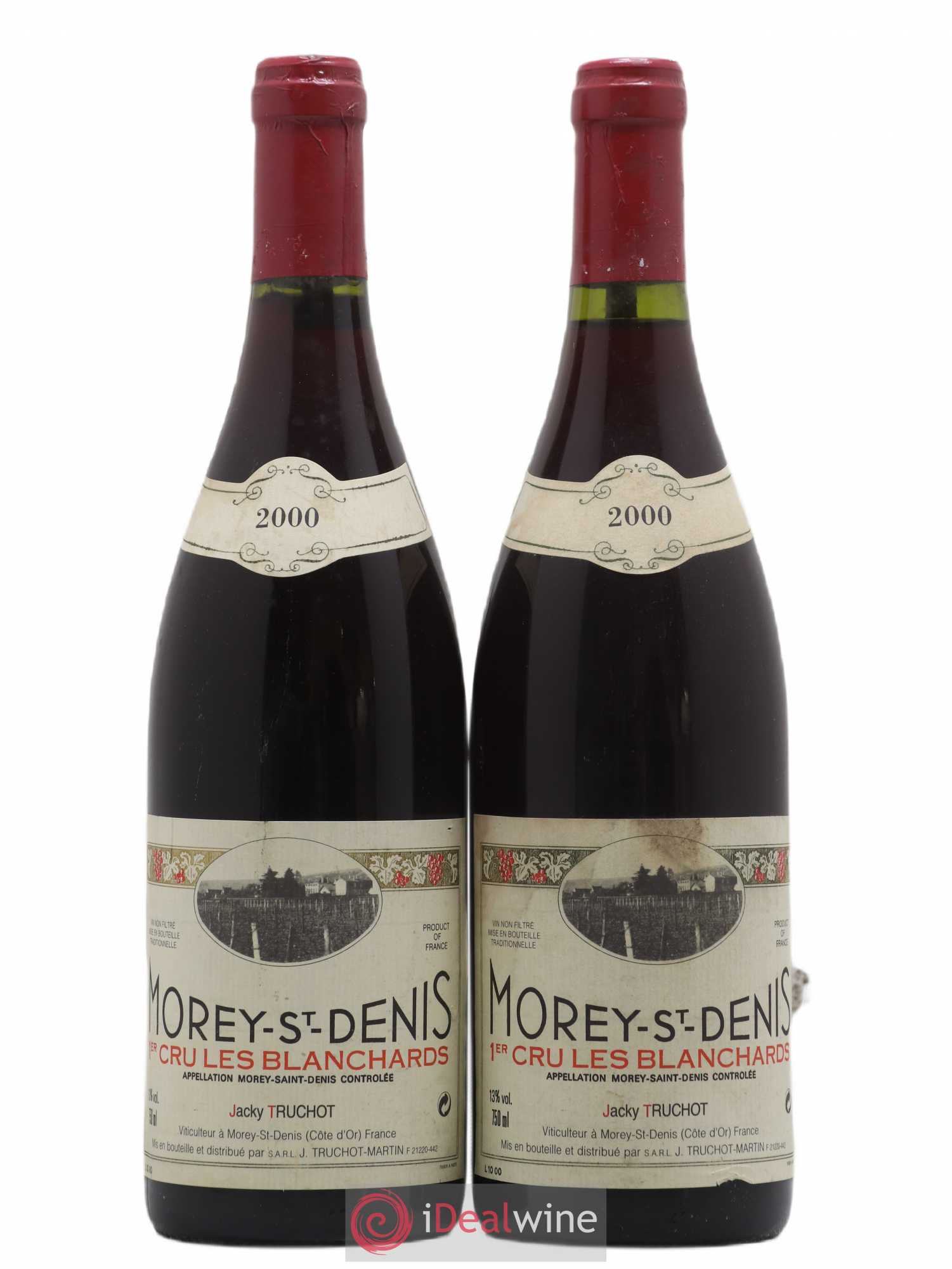 Morey-Saint-Denis 1er Cru Les Blanchards Jacky Truchot 2000 - Lot de 2 bouteilles - 0