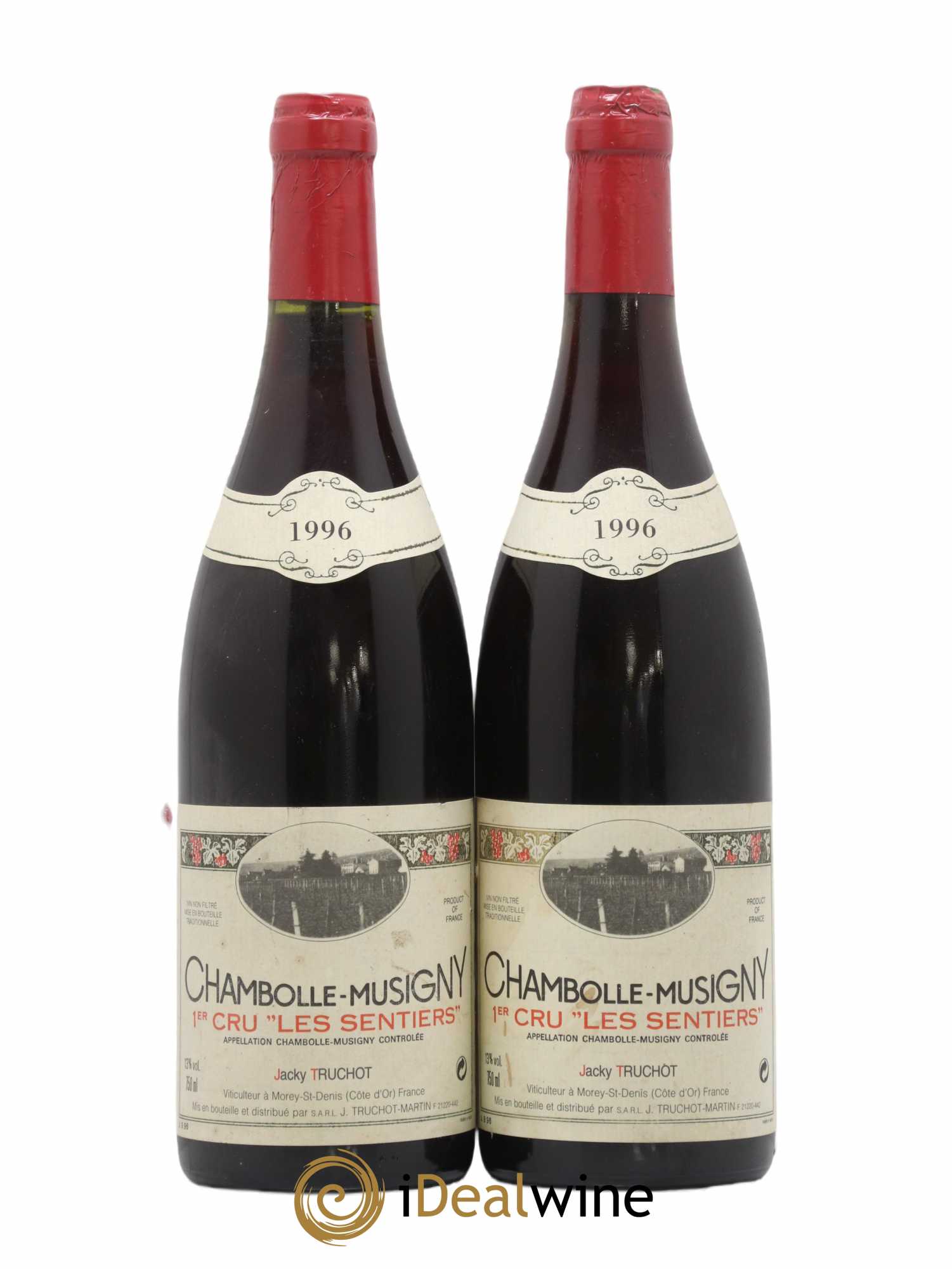 Chambolle-Musigny 1er Cru Les Sentiers Jacky Truchot 1996 - Lot de 2 bouteilles - 0