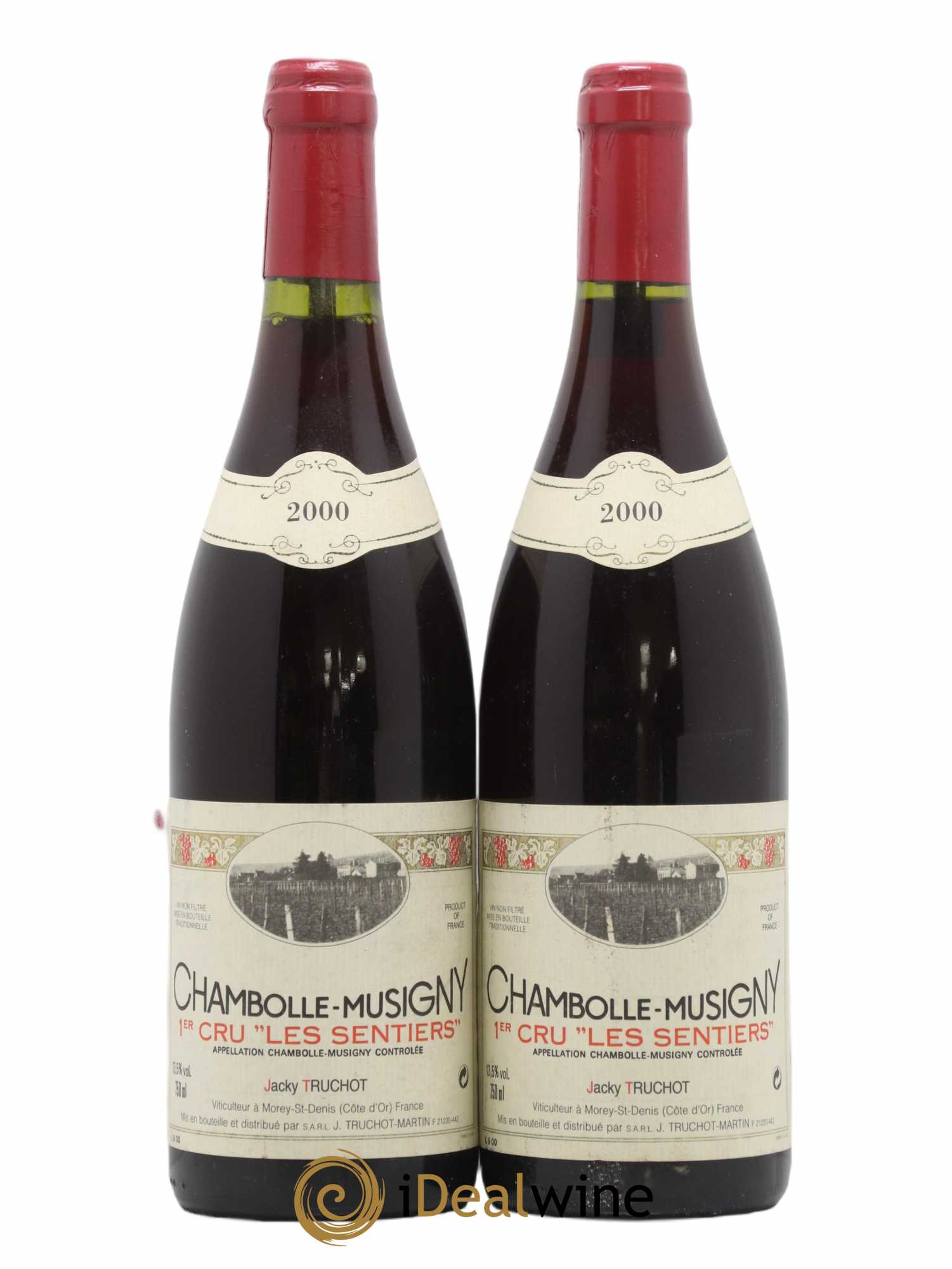 Chambolle-Musigny 1er Cru Les Sentiers Jacky Truchot 2000 - Lot de 2 bouteilles - 0