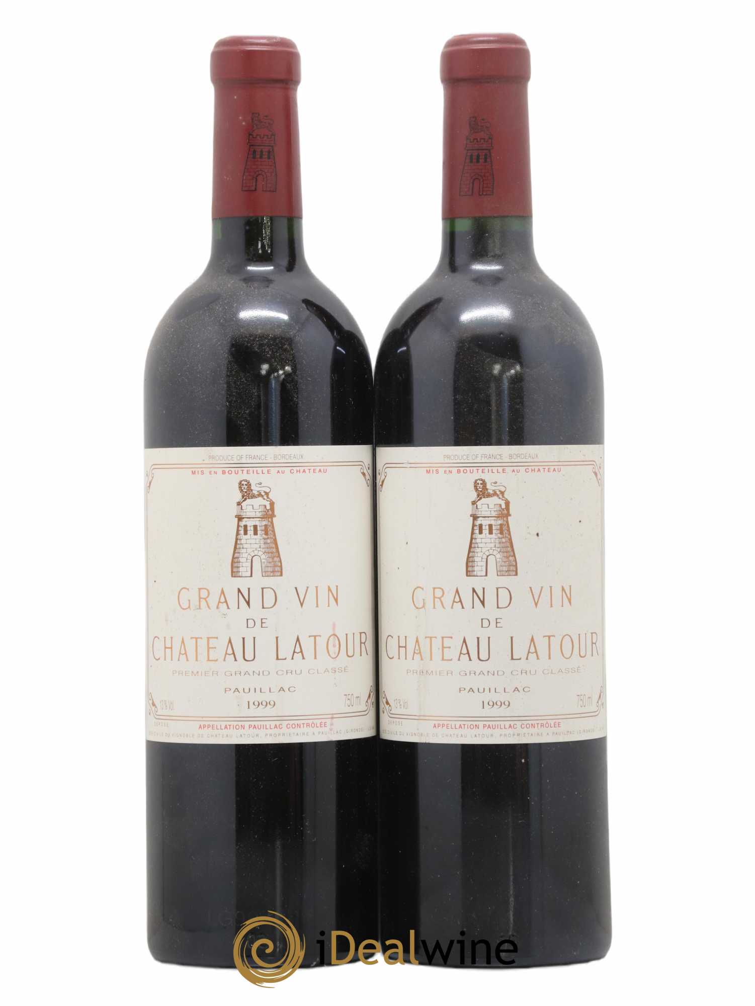 Château Latour 1er Grand Cru Classé 1999 - Lot de 2 bouteilles - 0