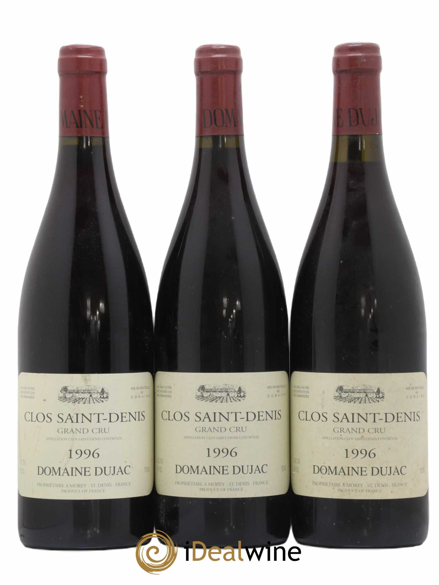 Clos Saint-Denis Grand Cru Dujac (Domaine) 1996 - Lot de 3 bouteilles - 0