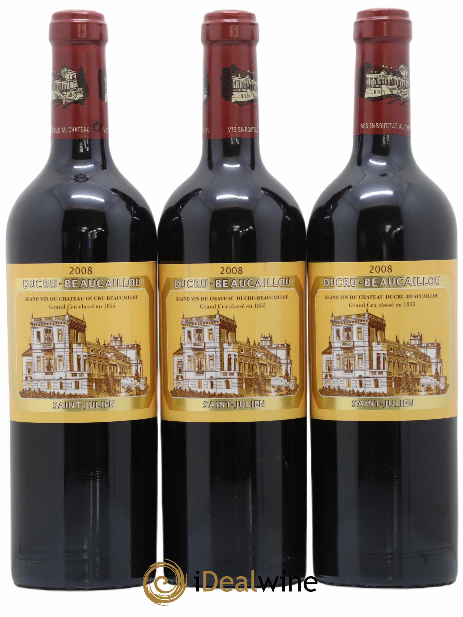 Château Ducru Beaucaillou 2ème Grand Cru Classé 2008 - Lot de 3 bouteilles - 0