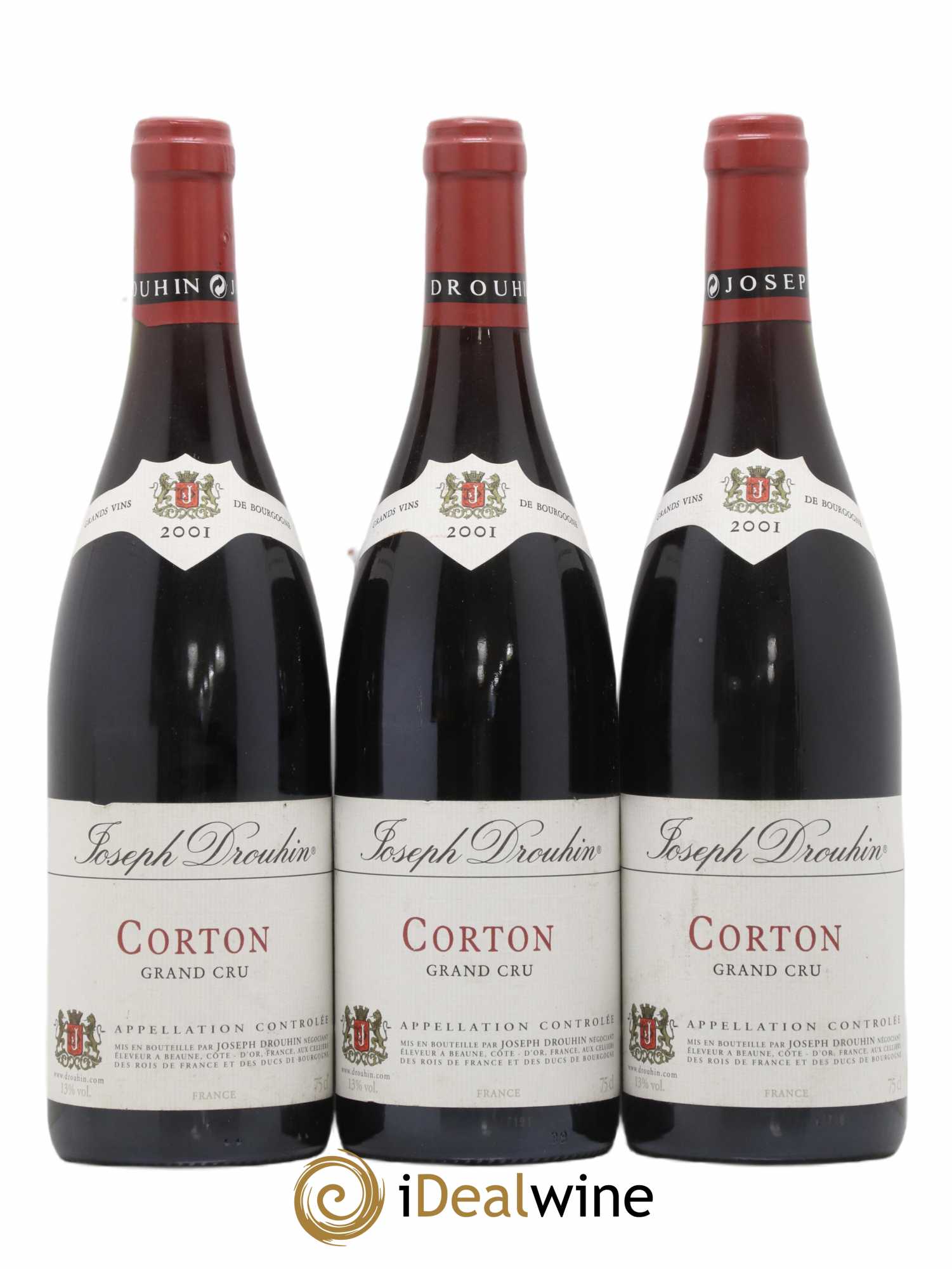 Corton Grand Cru Joseph Drouhin 2001 - Lot de 3 bouteilles - 0