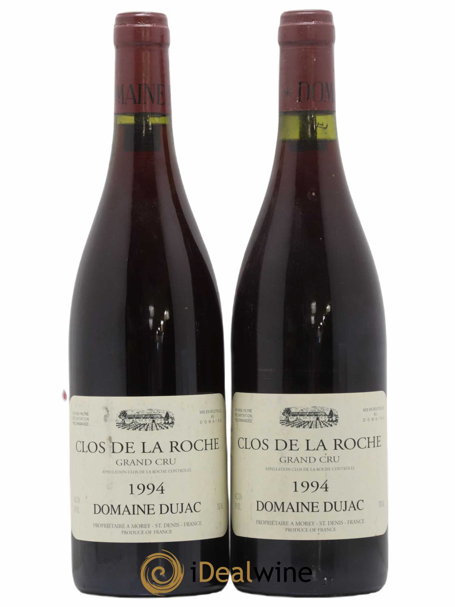 Clos de la Roche Grand Cru Dujac (Domaine) 1994 - Lot de 2 bouteilles - 0