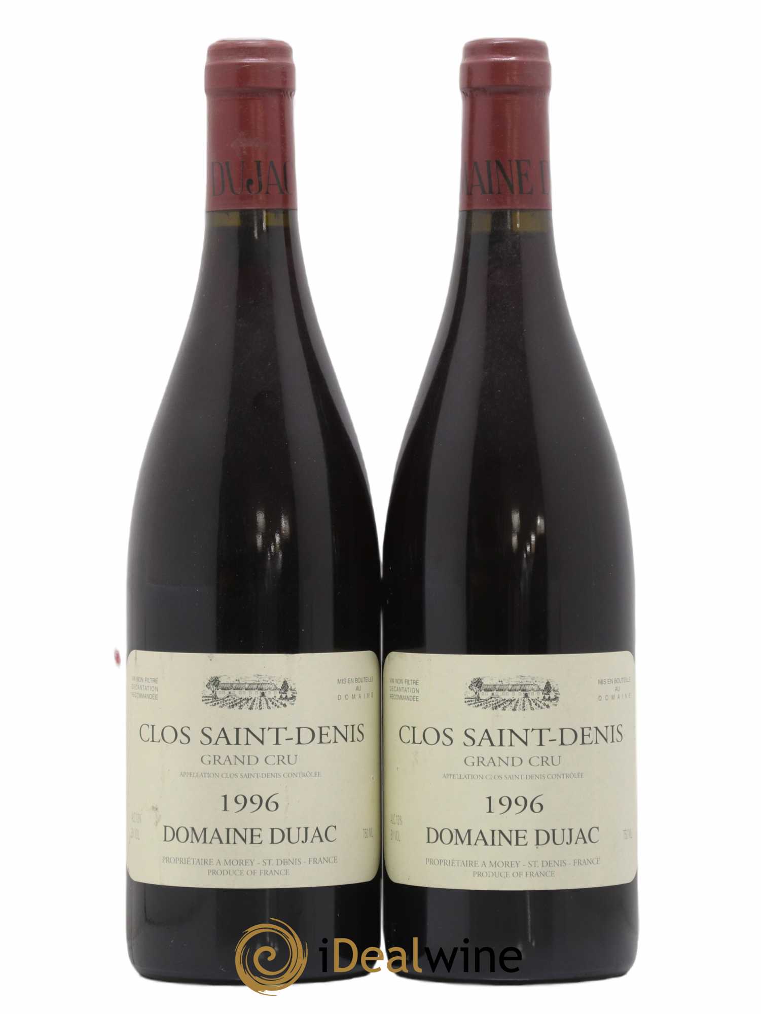 Clos Saint-Denis Grand Cru Dujac (Domaine) 1996 - Lot de 2 bouteilles - 0