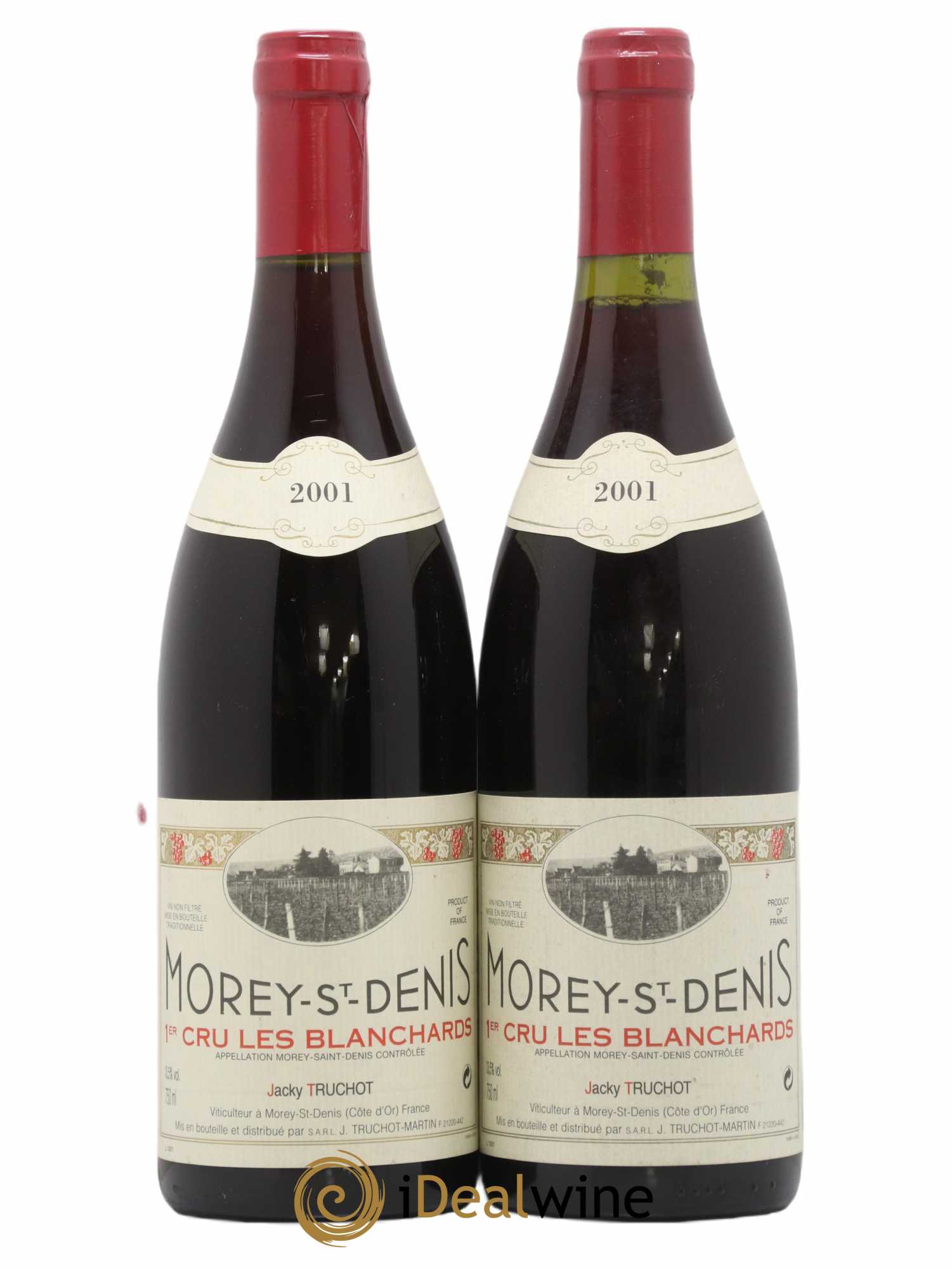 Morey-Saint-Denis 1er Cru Les Blanchards Jacky Truchot 2001 - Lot de 2 bouteilles - 0