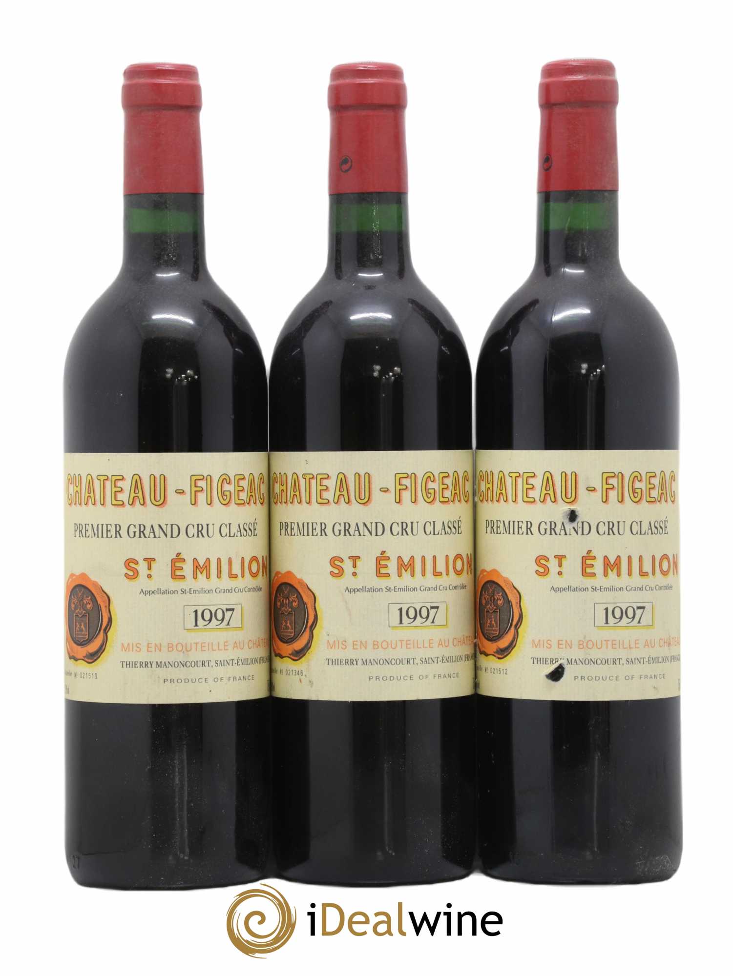 Château Figeac 1er Grand Cru Classé A 1997 - Lot de 3 bouteilles - 0