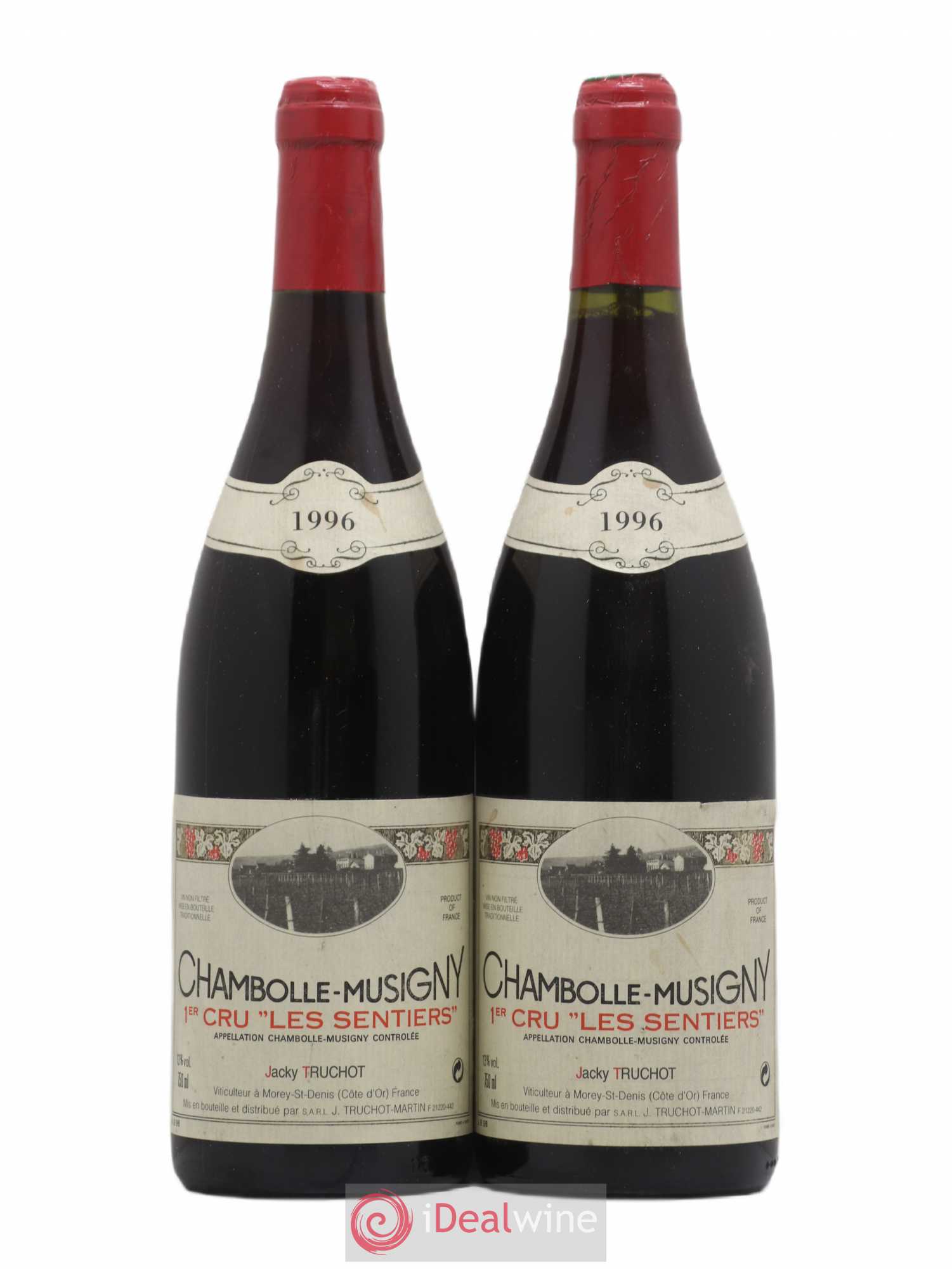 Chambolle-Musigny 1er Cru Les Sentiers Jacky Truchot 1996 - Lot de 2 bouteilles - 0