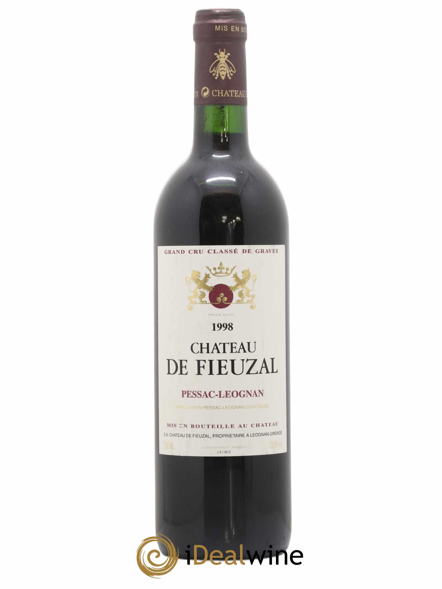 Château de Fieuzal Cru Classé de Graves 1998 - Lot de 1 bouteille - 0