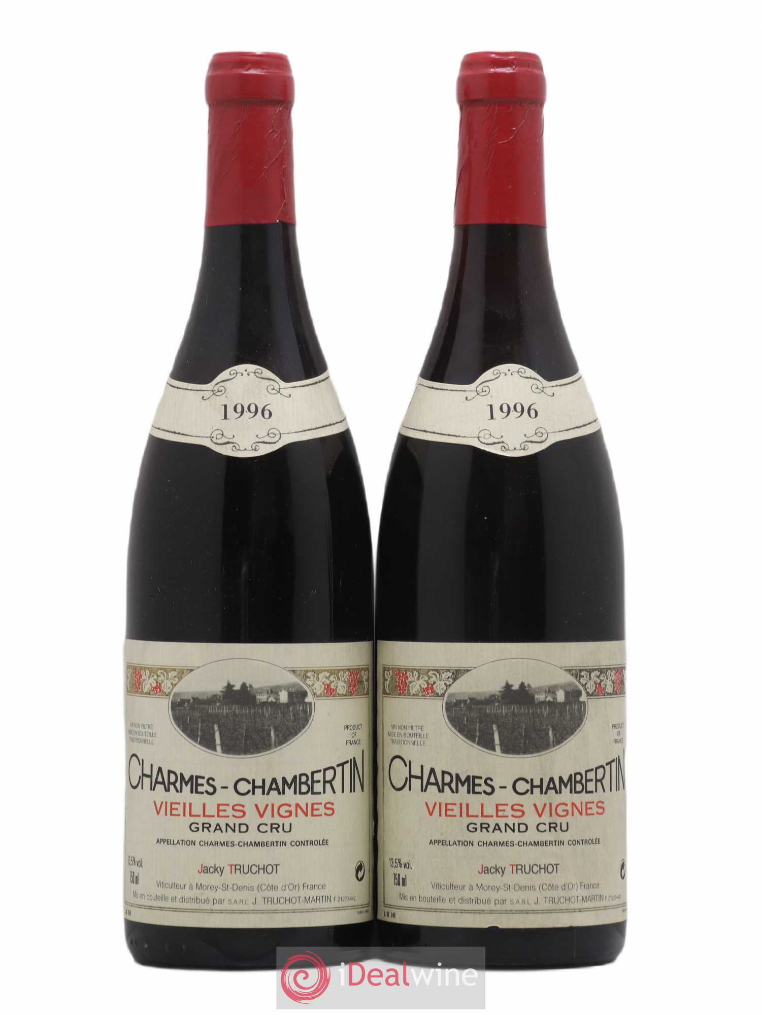 Charmes-Chambertin Grand Cru Vieilles Vignes Jacky Truchot 1996 - Lot de 2 bouteilles - 0