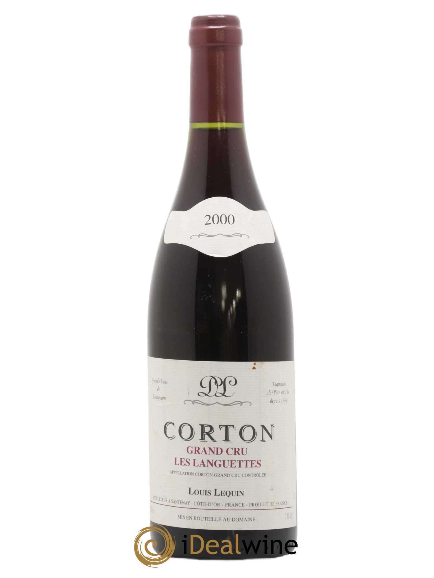 Corton Grand Cru Les Languettes Lequin 2000 - Lot de 1 bouteille - 0