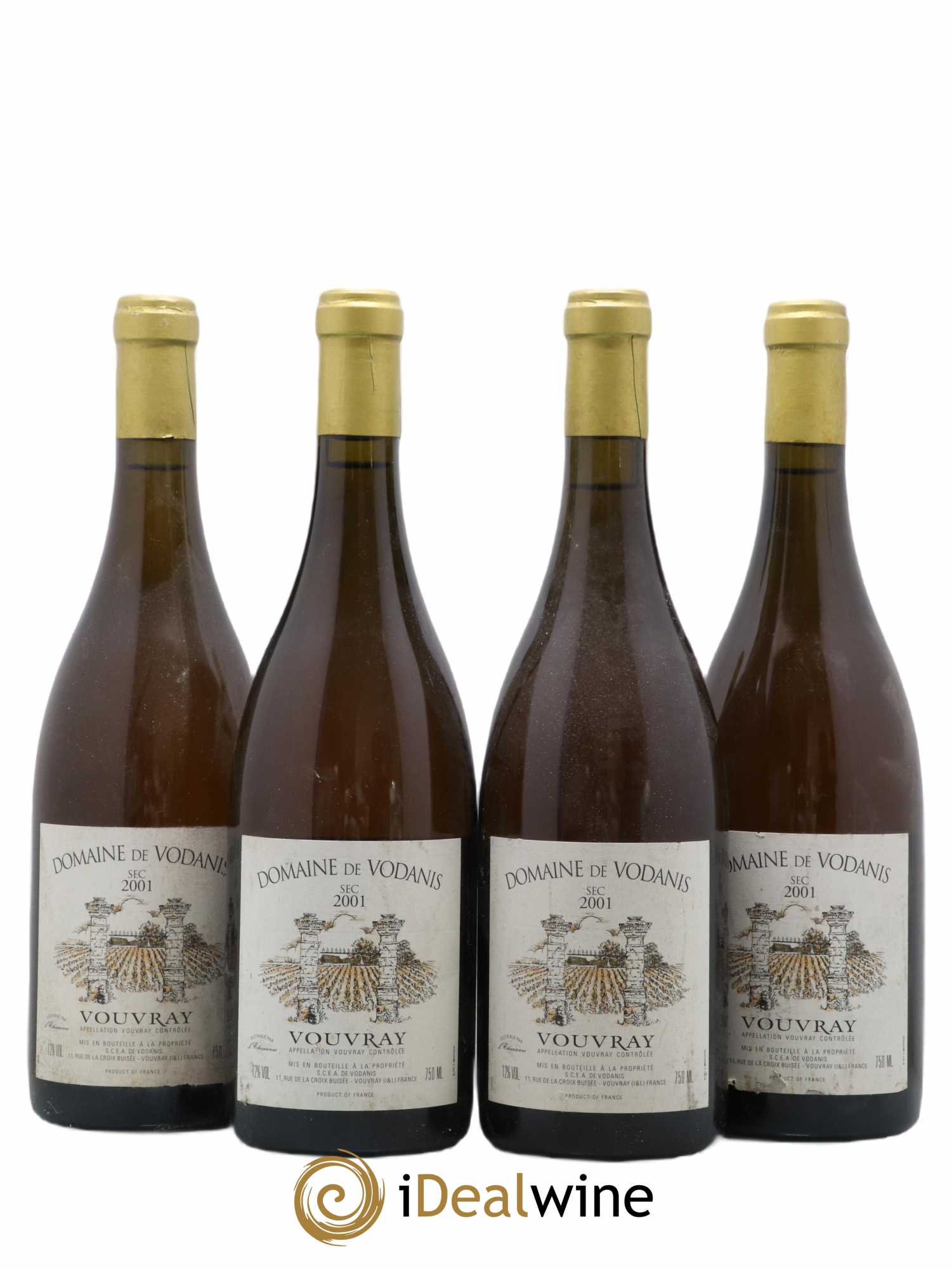 Vouvray Domaine de Vodanis 2001 - Lot de 4 bouteilles - 0