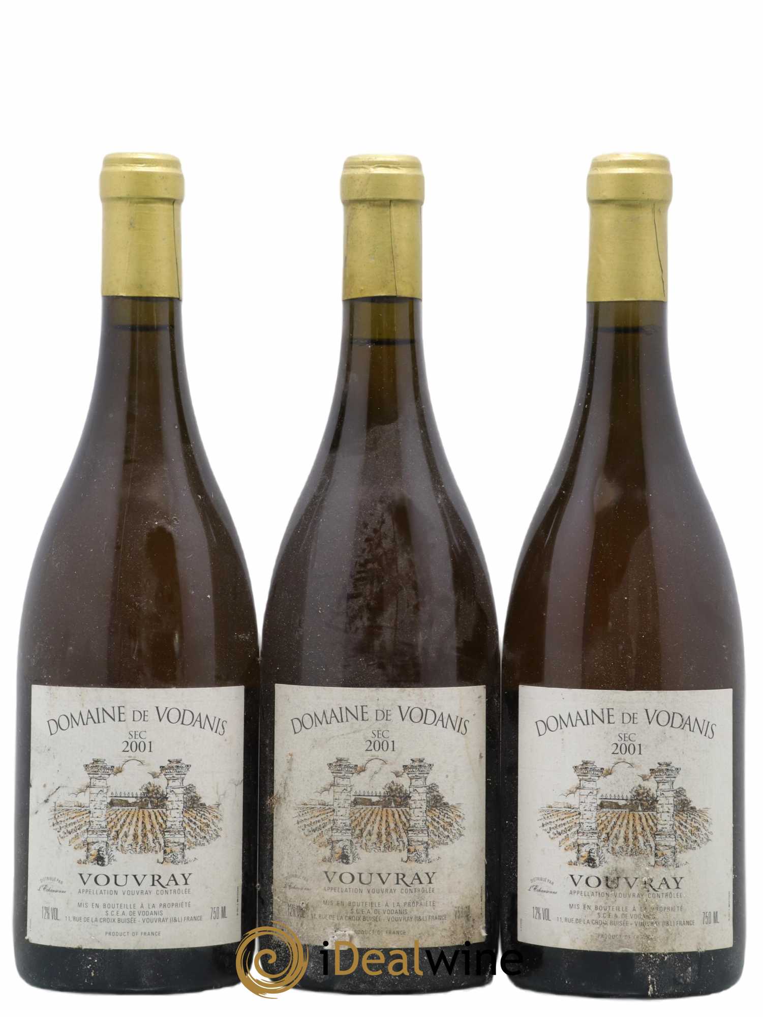 Vouvray Domaine de Vodanis 2001 - Lot de 3 bouteilles - 0