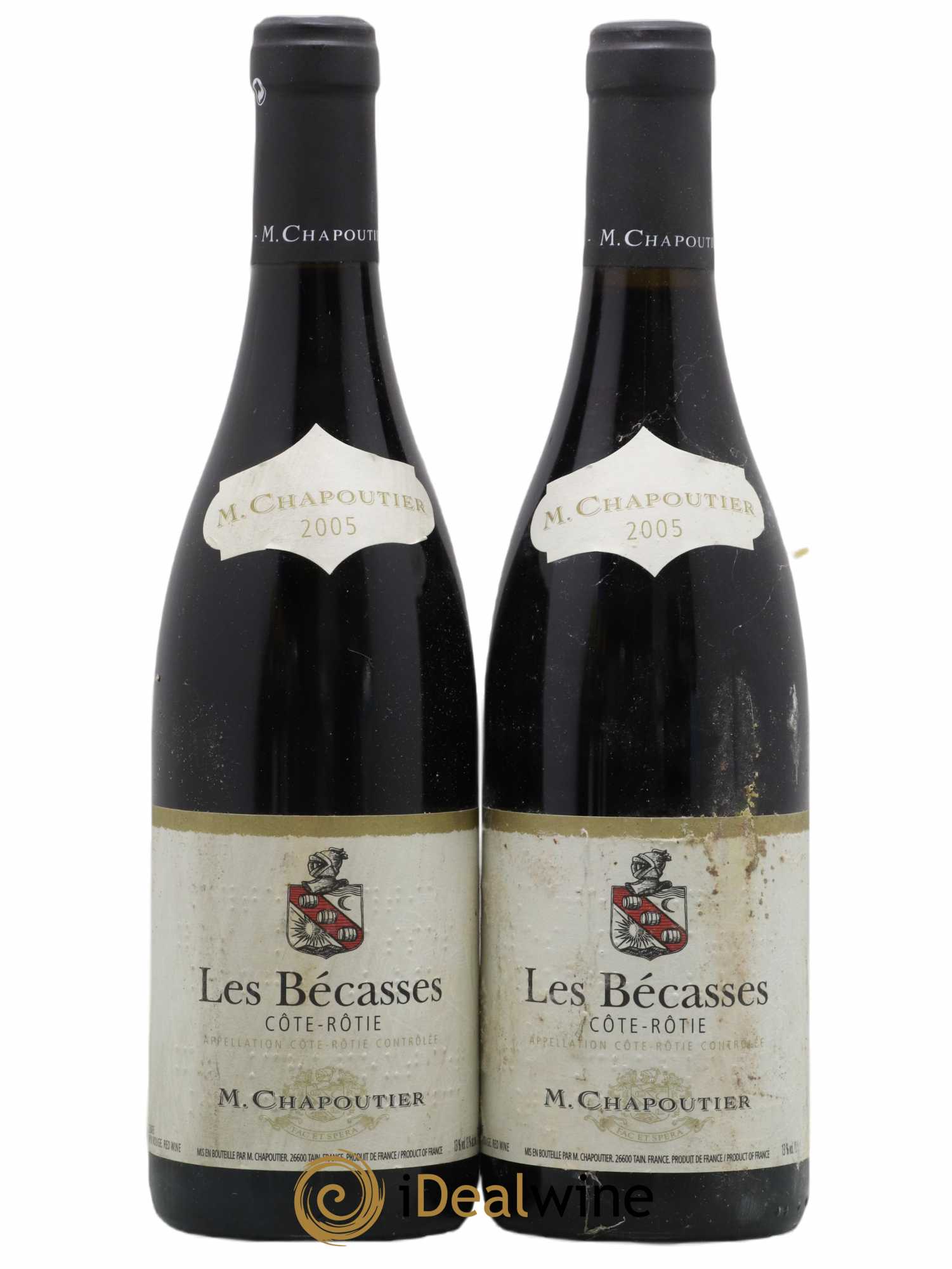 Côte-Rôtie Les Bécasses Chapoutier 2005 - Lot de 2 bouteilles - 0