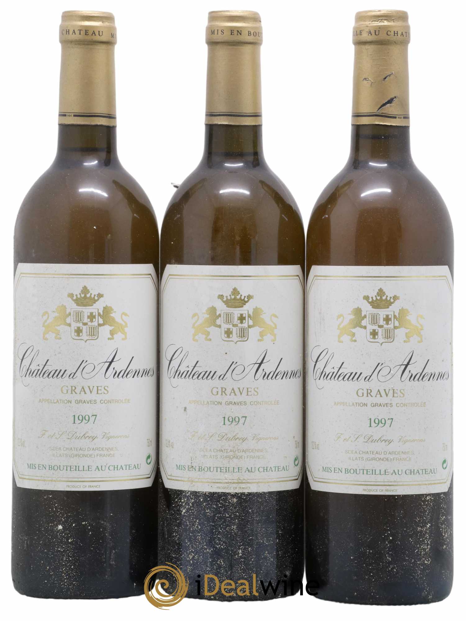 Graves Château Ardennes 1997 - Lot de 3 bouteilles - 0