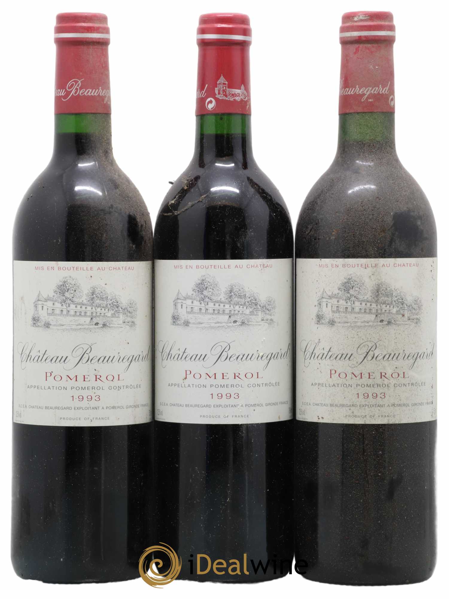 Château Beauregard 1993 - Lot de 3 bouteilles - 0