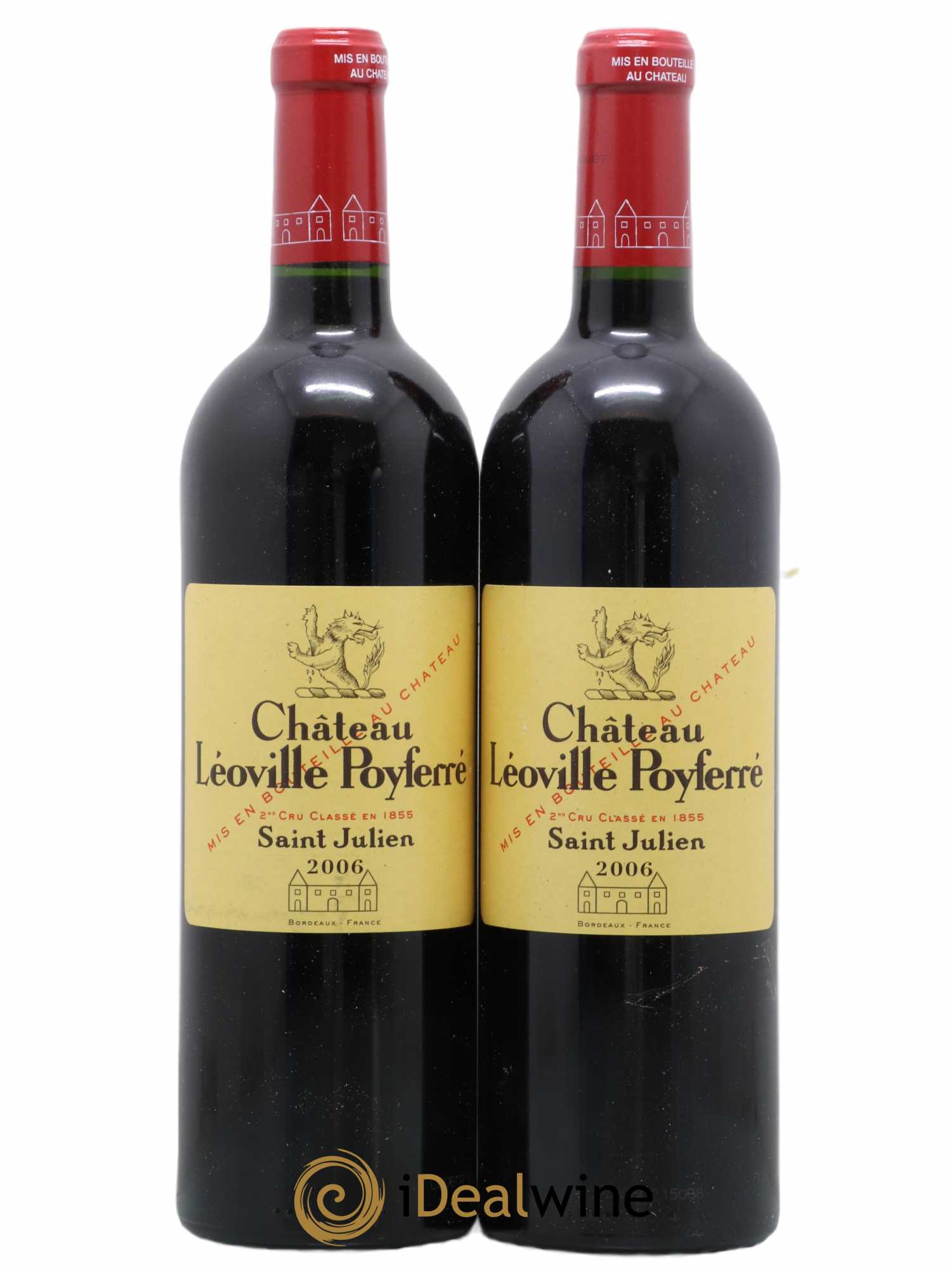 Château Léoville Poyferré 2ème Grand Cru Classé 2006 - Lot de 2 bouteilles - 0