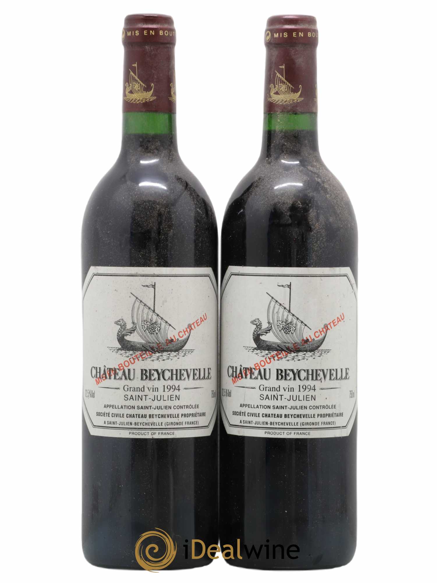 Château Beychevelle 4ème Grand Cru Classé 1994 - Lot de 2 bouteilles - 0
