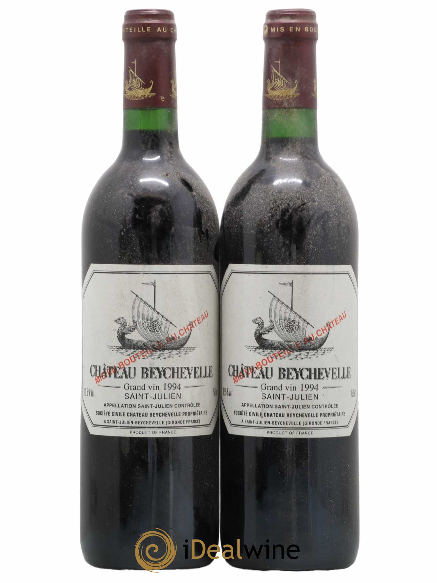 Château Beychevelle 4ème Grand Cru Classé 1994 - Lot de 2 bouteilles - 0