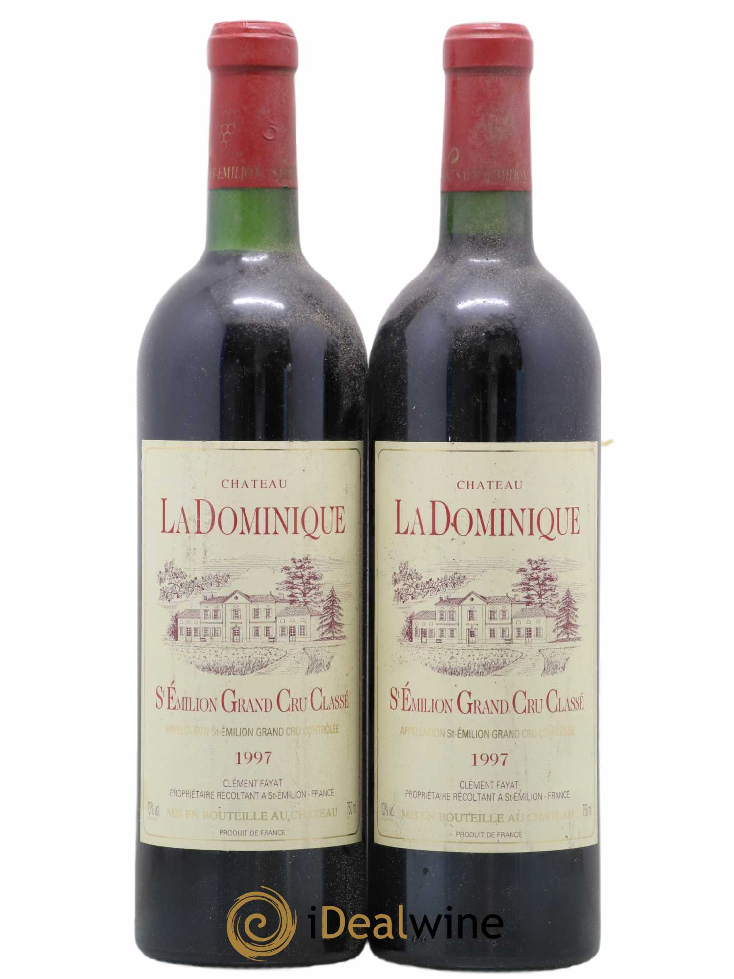 Château la Dominique Grand Cru Classé 1997 - Lot de 2 bouteilles - 0