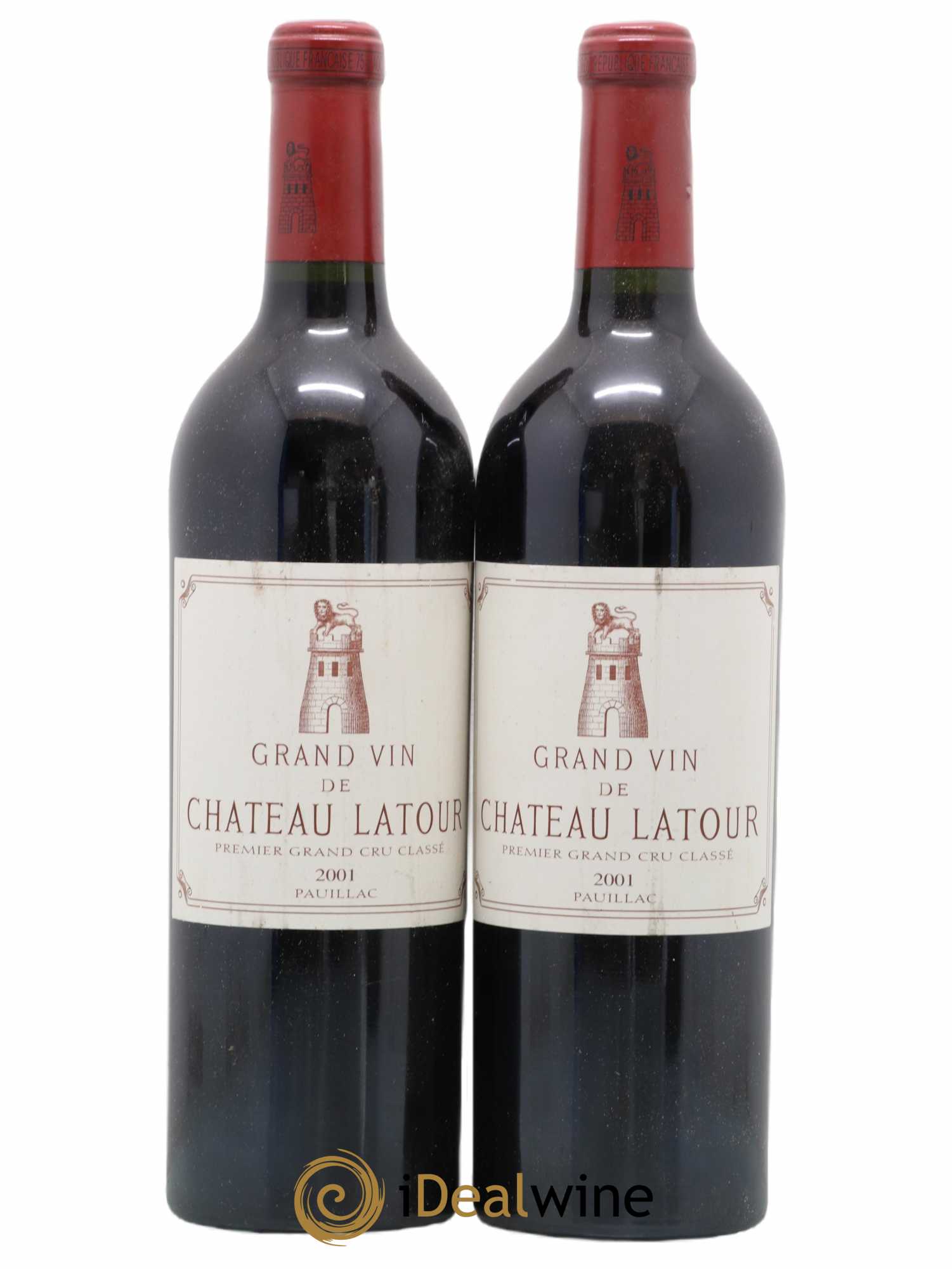 Château Latour 1er Grand Cru Classé 2001 - Lot de 2 bouteilles - 0