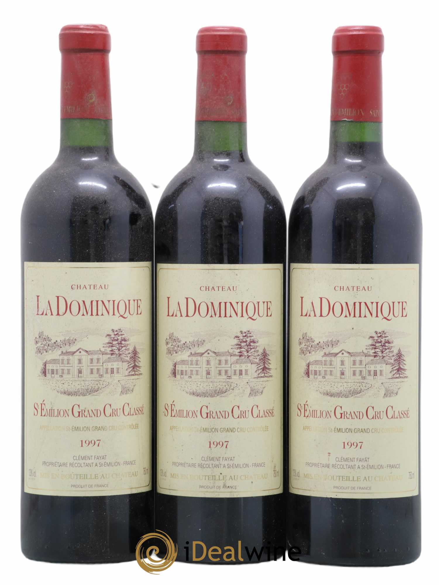 Château la Dominique Grand Cru Classé 1997 - Lot de 3 bouteilles - 0