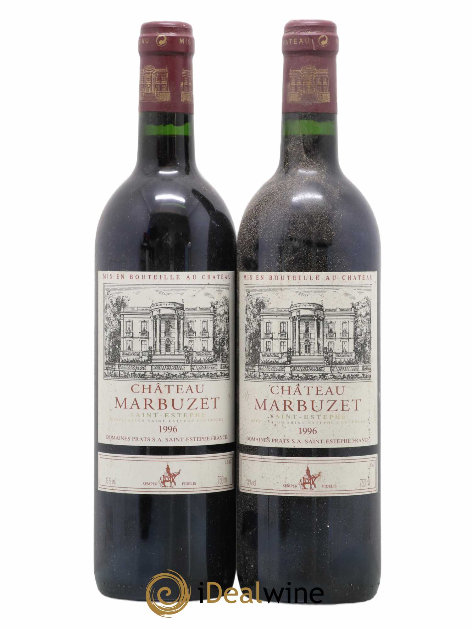 Pessac-Léognan Château Marbuzet 1996 - Lot de 2 bouteilles - 0