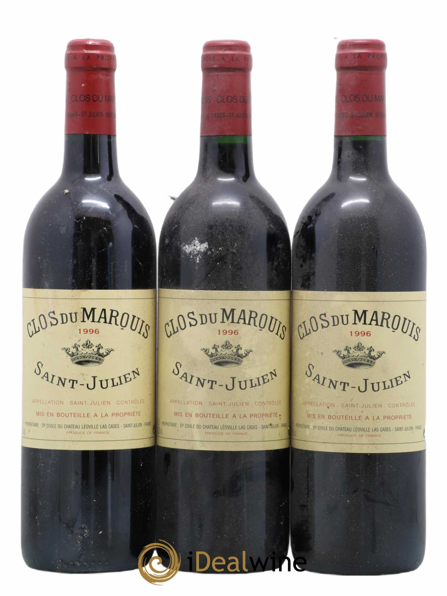 Clos du Marquis 1996 - Lot de 3 bouteilles - 0