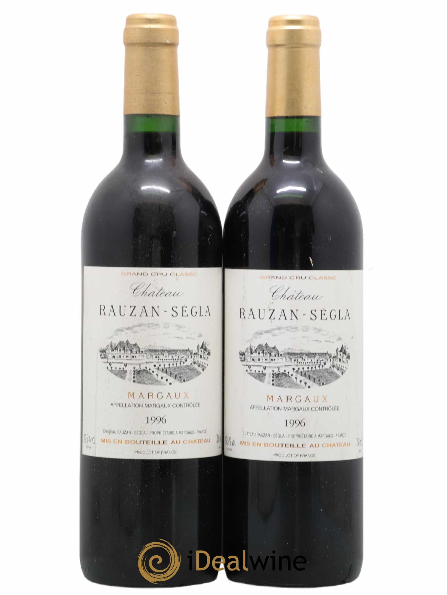 Château Rauzan Ségla Grand Cru Classé 1996 - Lot de 2 bouteilles - 0