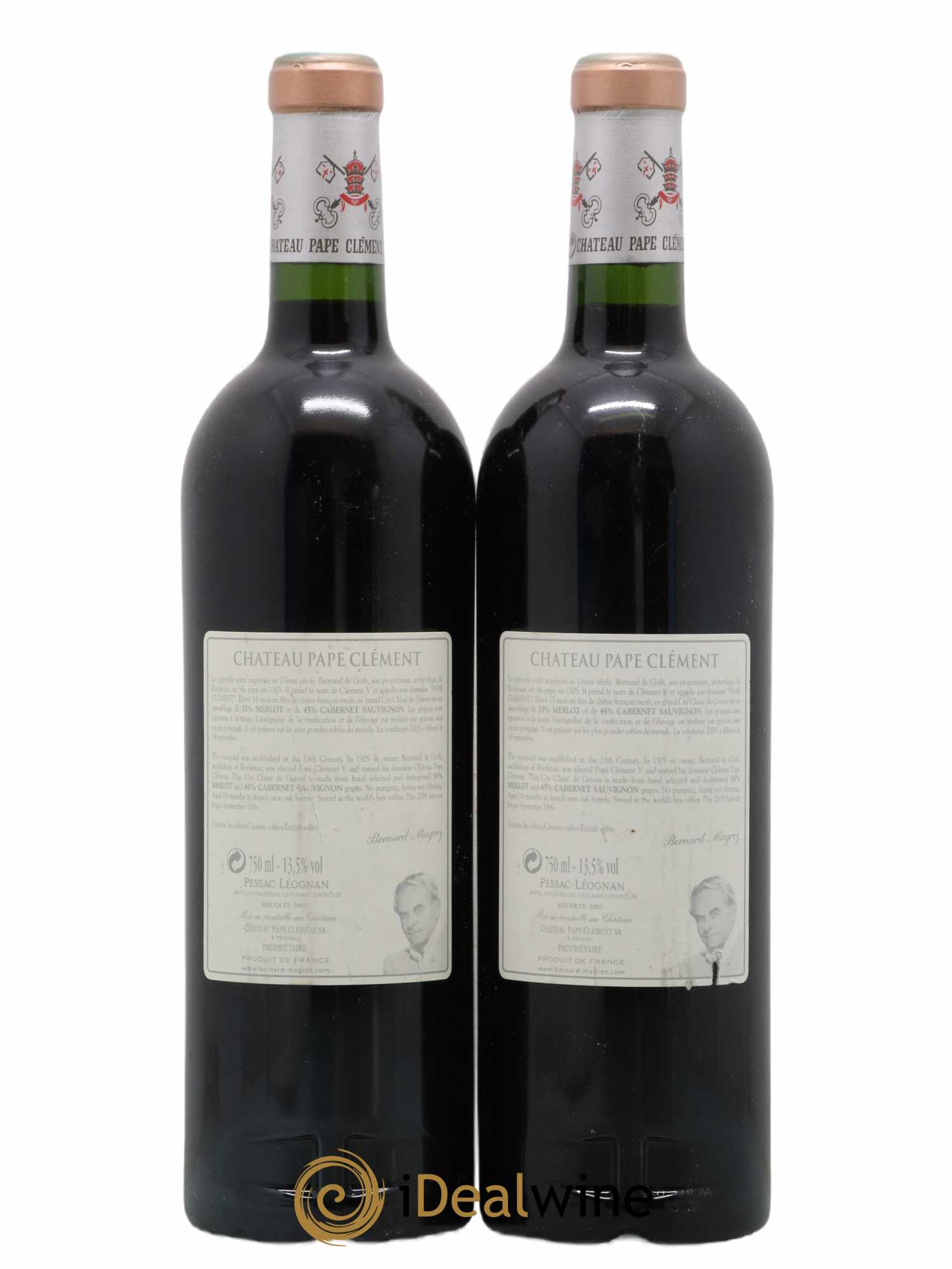 Château Pape Clément Cru Classé de Graves 2005 - Lot de 2 bouteilles - 1