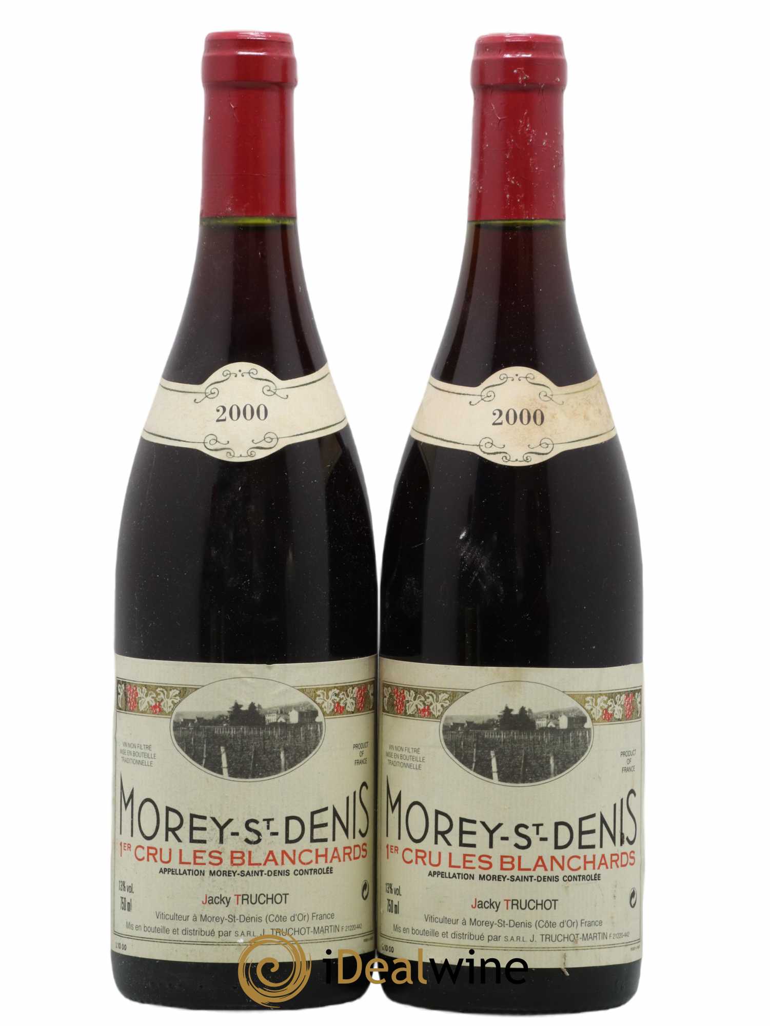 Morey-Saint-Denis 1er Cru Les Blanchards Jacky Truchot 2000 - Lot de 2 bouteilles - 0