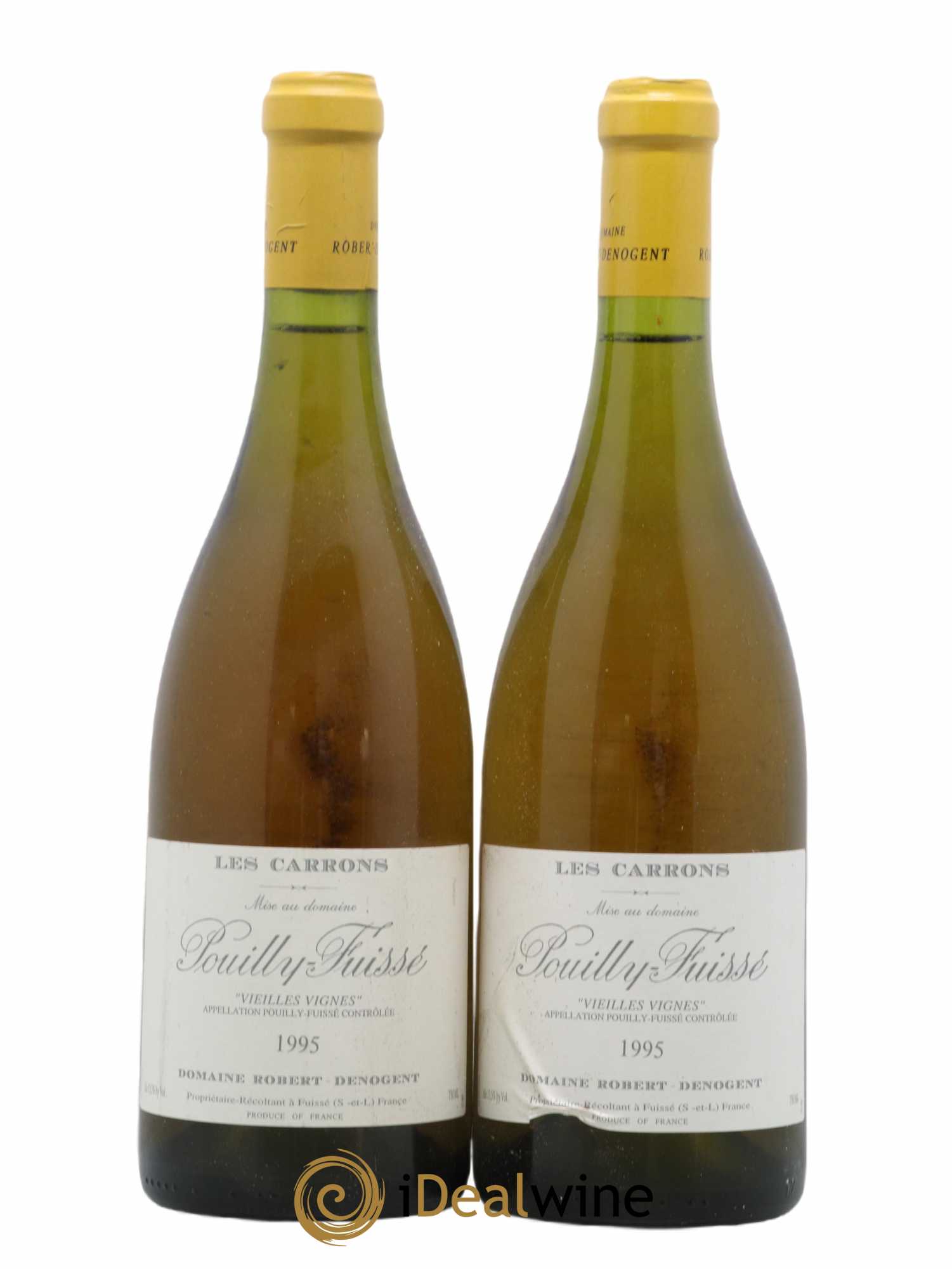 Pouilly-Fuissé Vieille Vigne Les Carrons Denogent 1995 - Lot de 2 bouteilles - 0