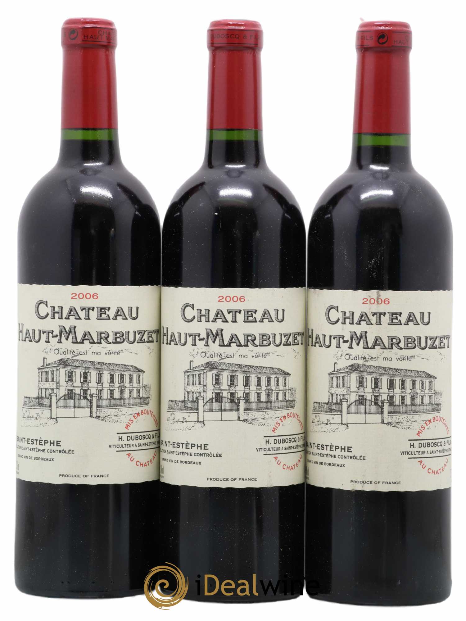 Château Haut Marbuzet 2006 - Lot de 3 bouteilles - 0
