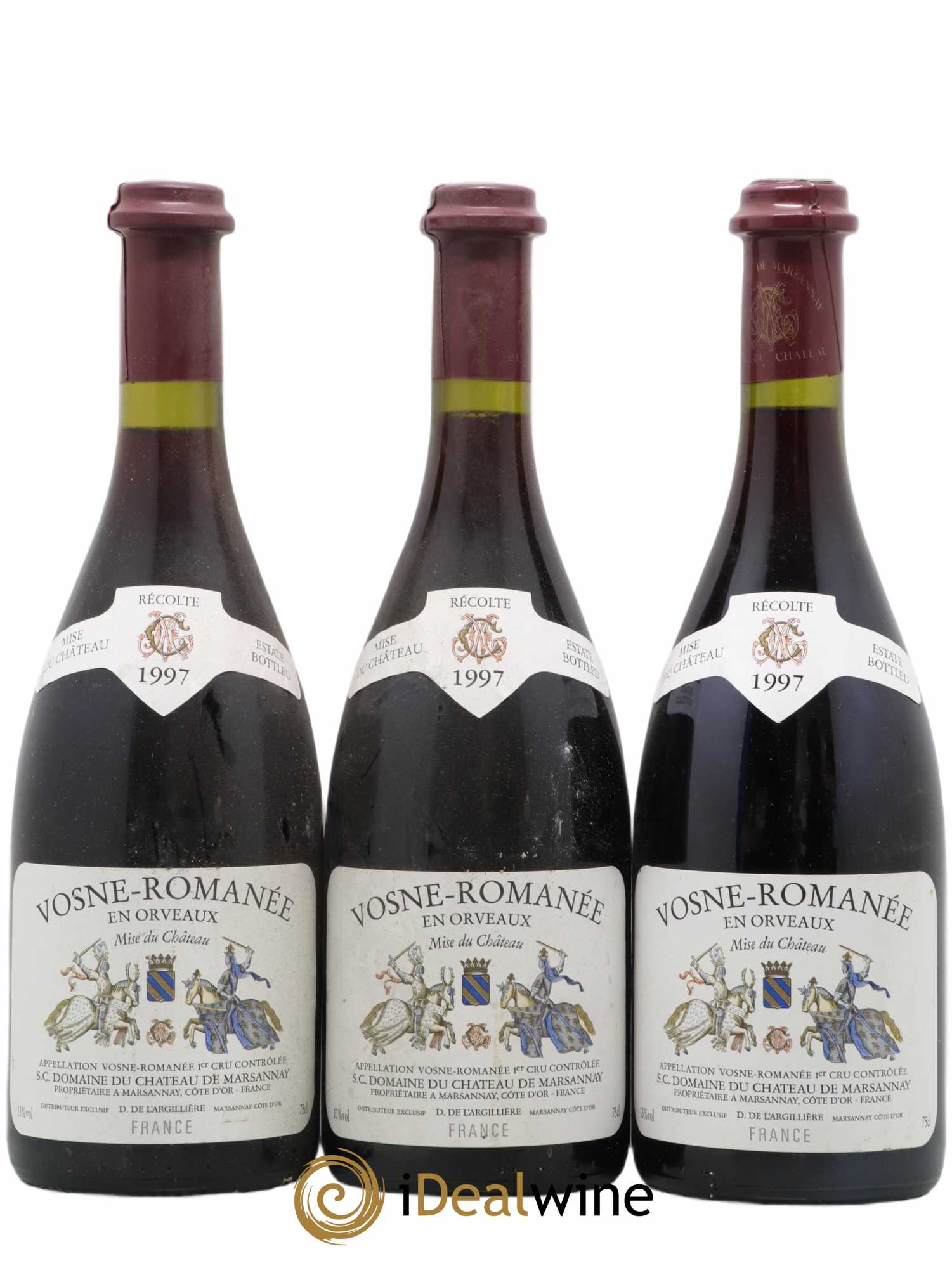 Vosne-Romanée 1er Cru En Orveaux Château de Marsannay 1997 - Lot de 3 bouteilles - 0