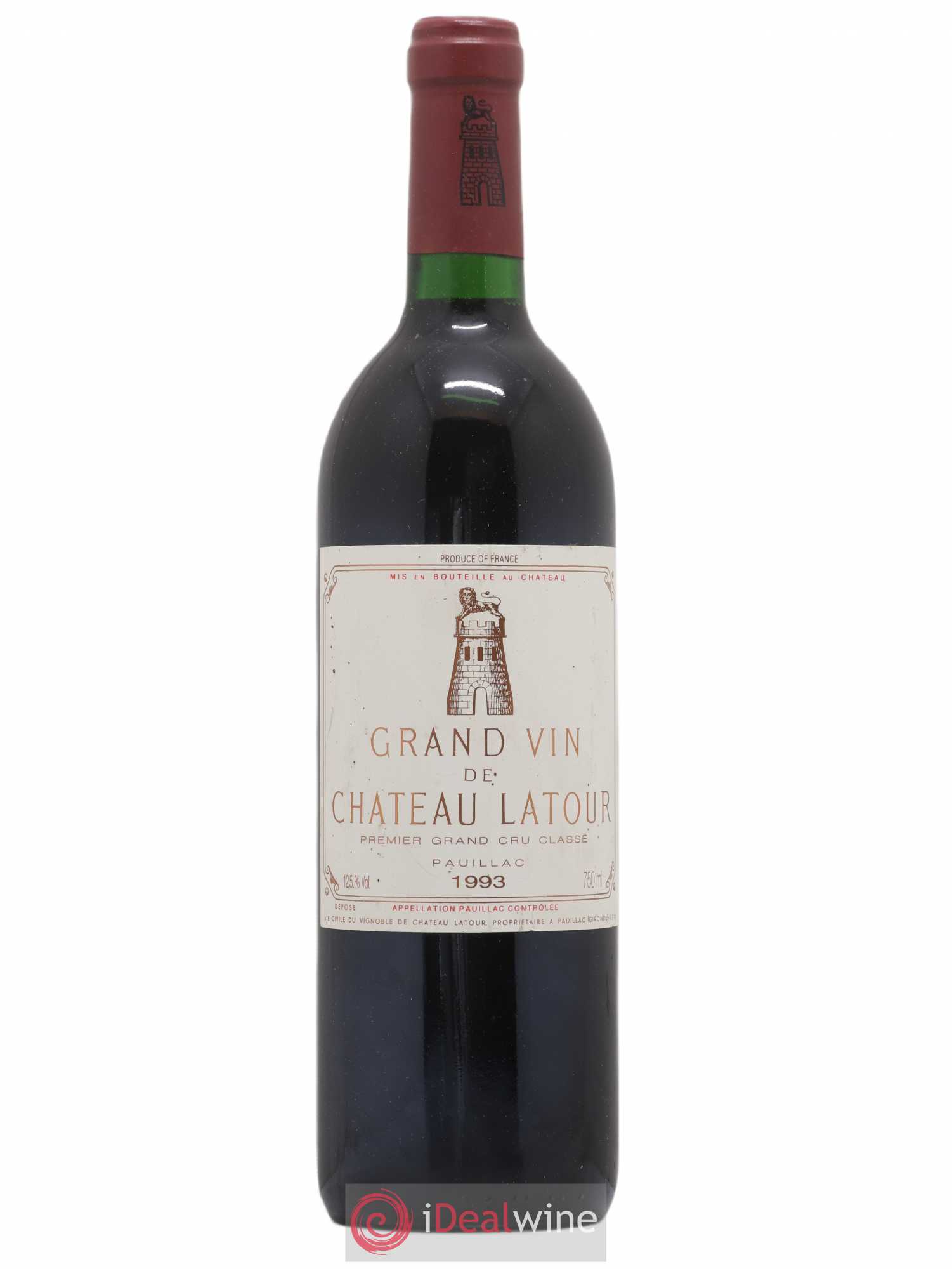 Château Latour 1er Grand Cru Classé 1993 - Lot de 1 bouteille - 0