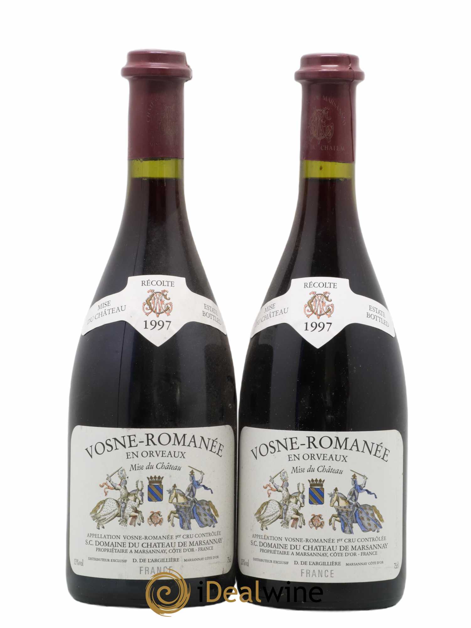 Vosne-Romanée 1er Cru En Orveaux Château de Marsannay 1997 - Lot de 2 bouteilles - 0
