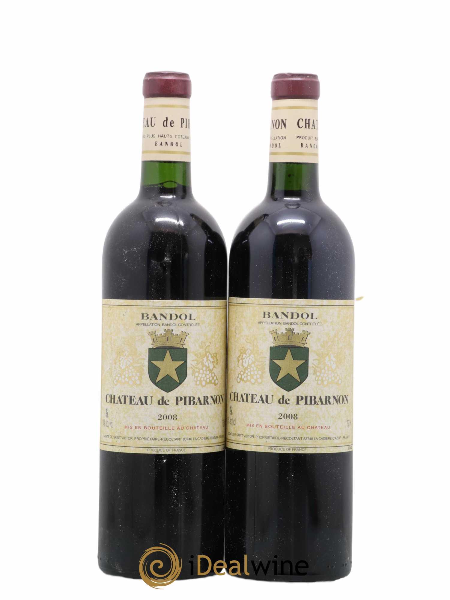 Bandol Château de Pibarnon Comte de Saint-Victor 2008 - Lot de 2 bouteilles - 0