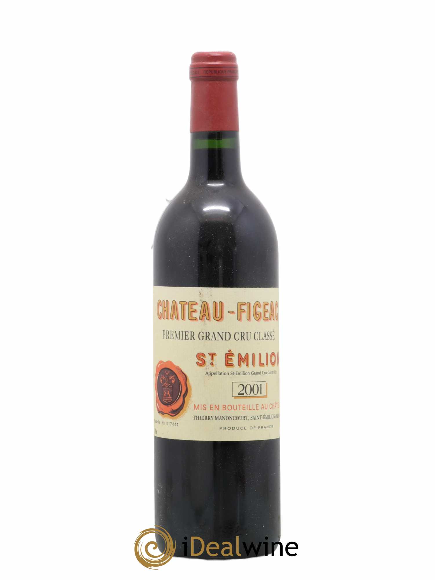 Château Figeac 1er Grand Cru Classé A 2001 - Lot de 1 bouteille - 0