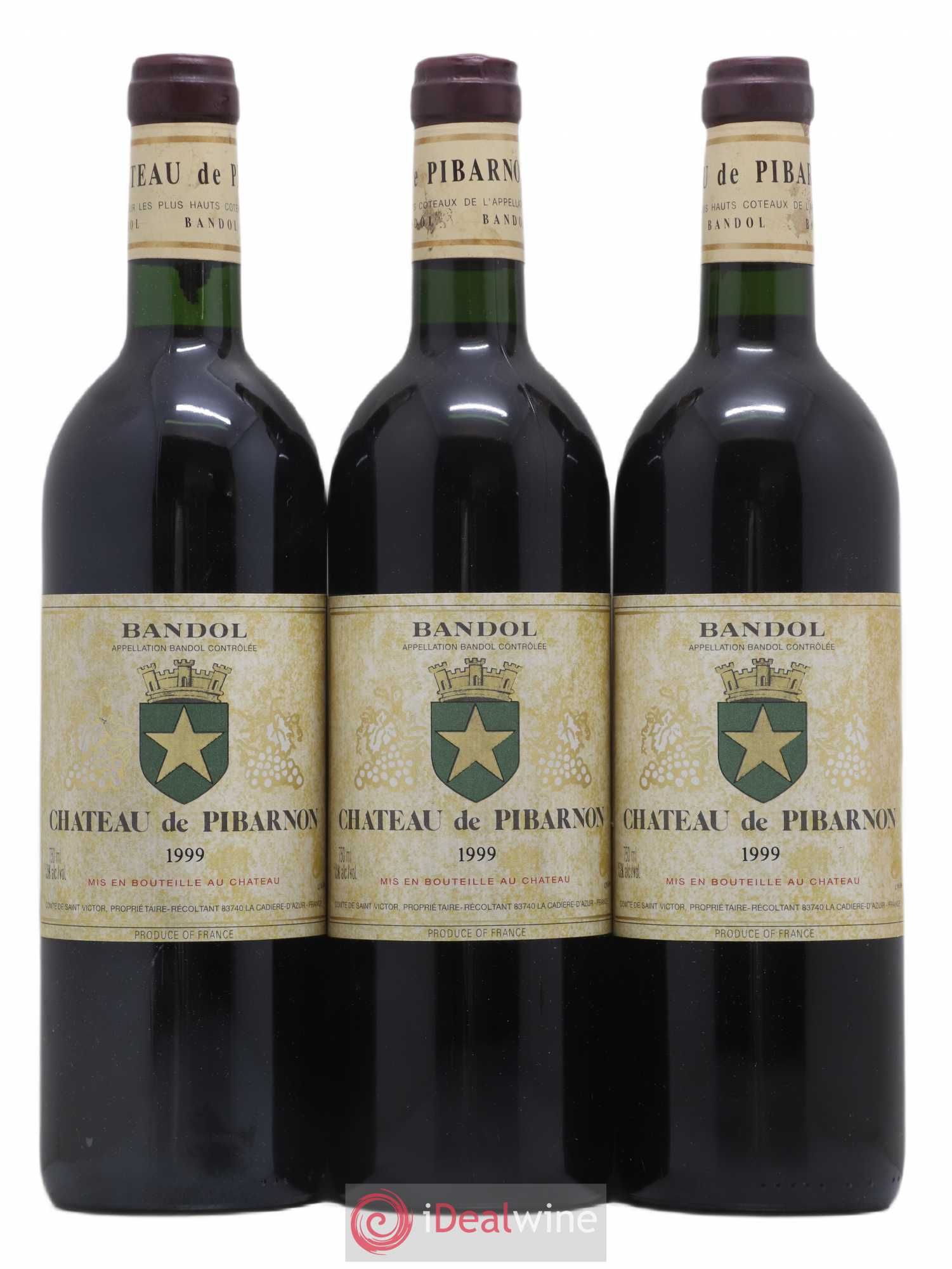 Bandol Château de Pibarnon Comte de Saint-Victor (senza prezzo di riserva) 1999 - Lotto di 3 bottiglie - 0
