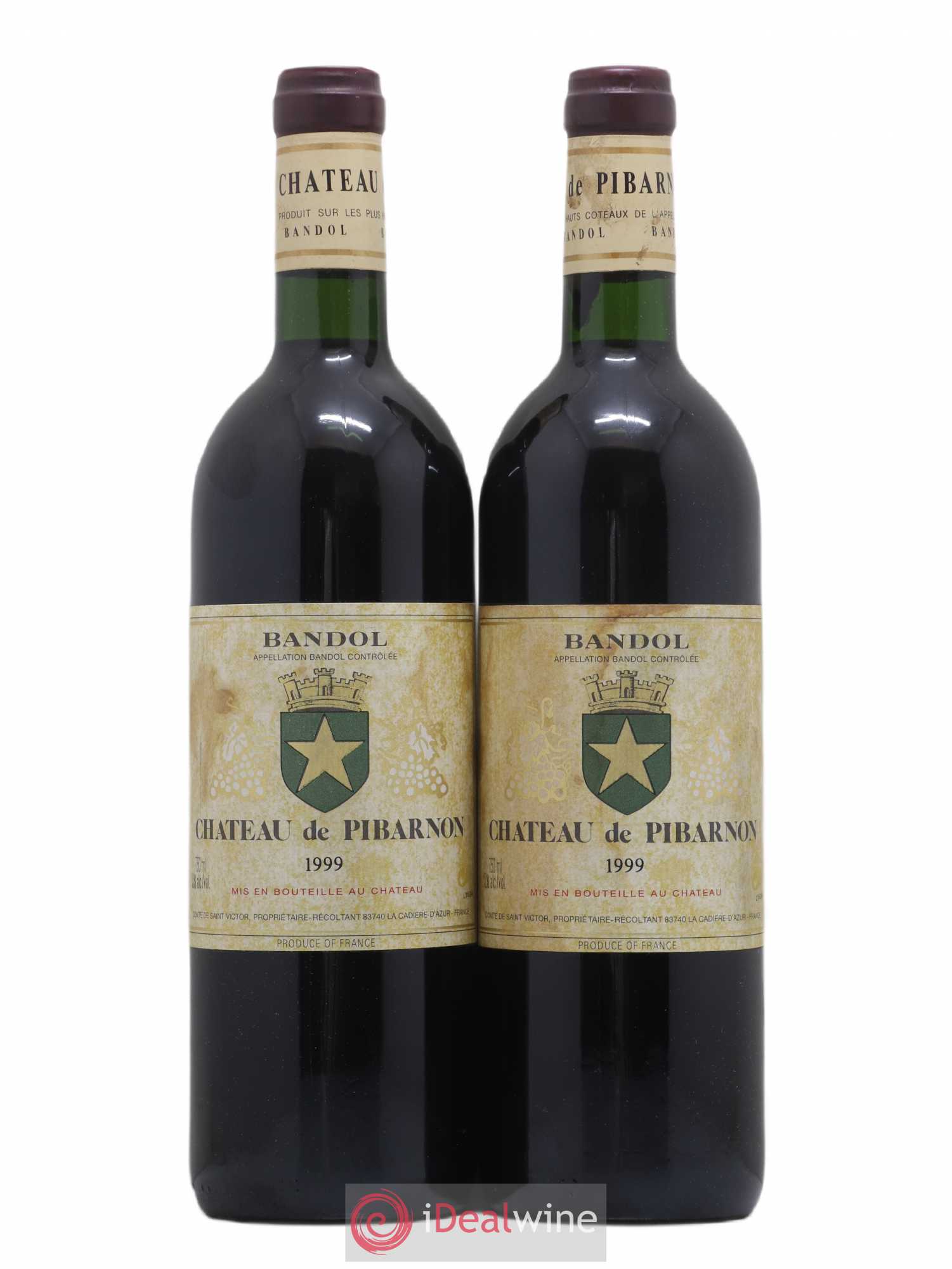 Bandol Château de Pibarnon Comte de Saint-Victor 1999 - Lot de 2 bouteilles - 0