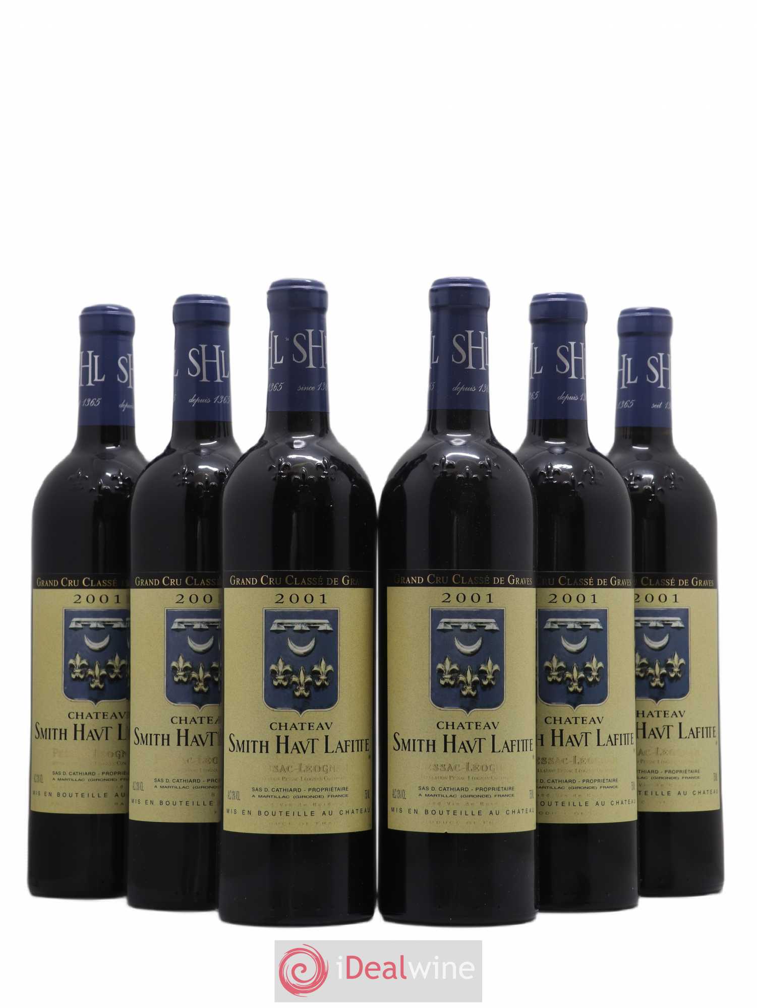 Château Smith Haut Lafitte Cru Classé de Graves (sans prix de réserve) 2001 - Lot de 6 bouteilles - 0