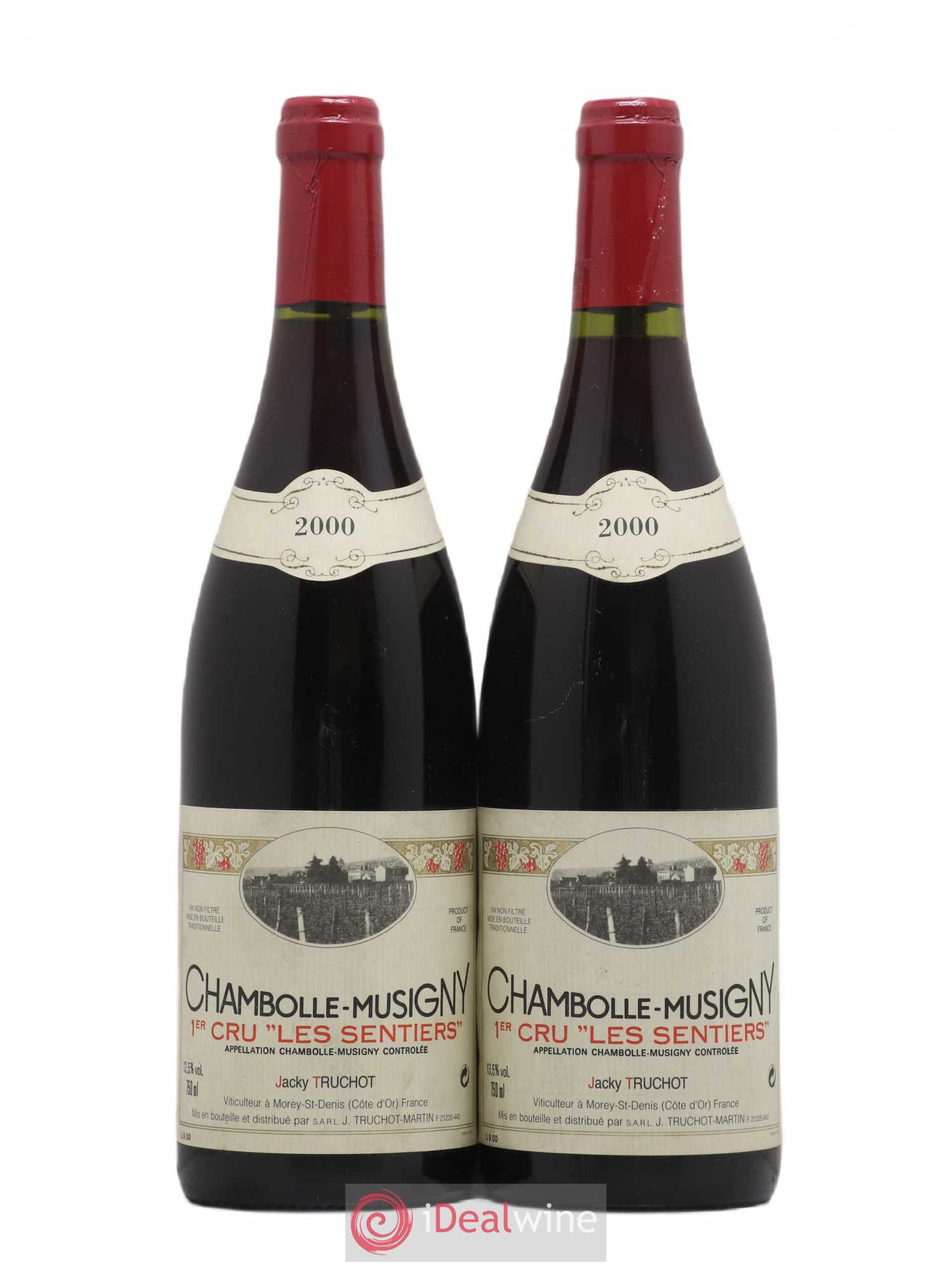 Chambolle-Musigny 1er Cru Les Sentiers Jacky Truchot 2000 - Lot de 2 bouteilles - 0