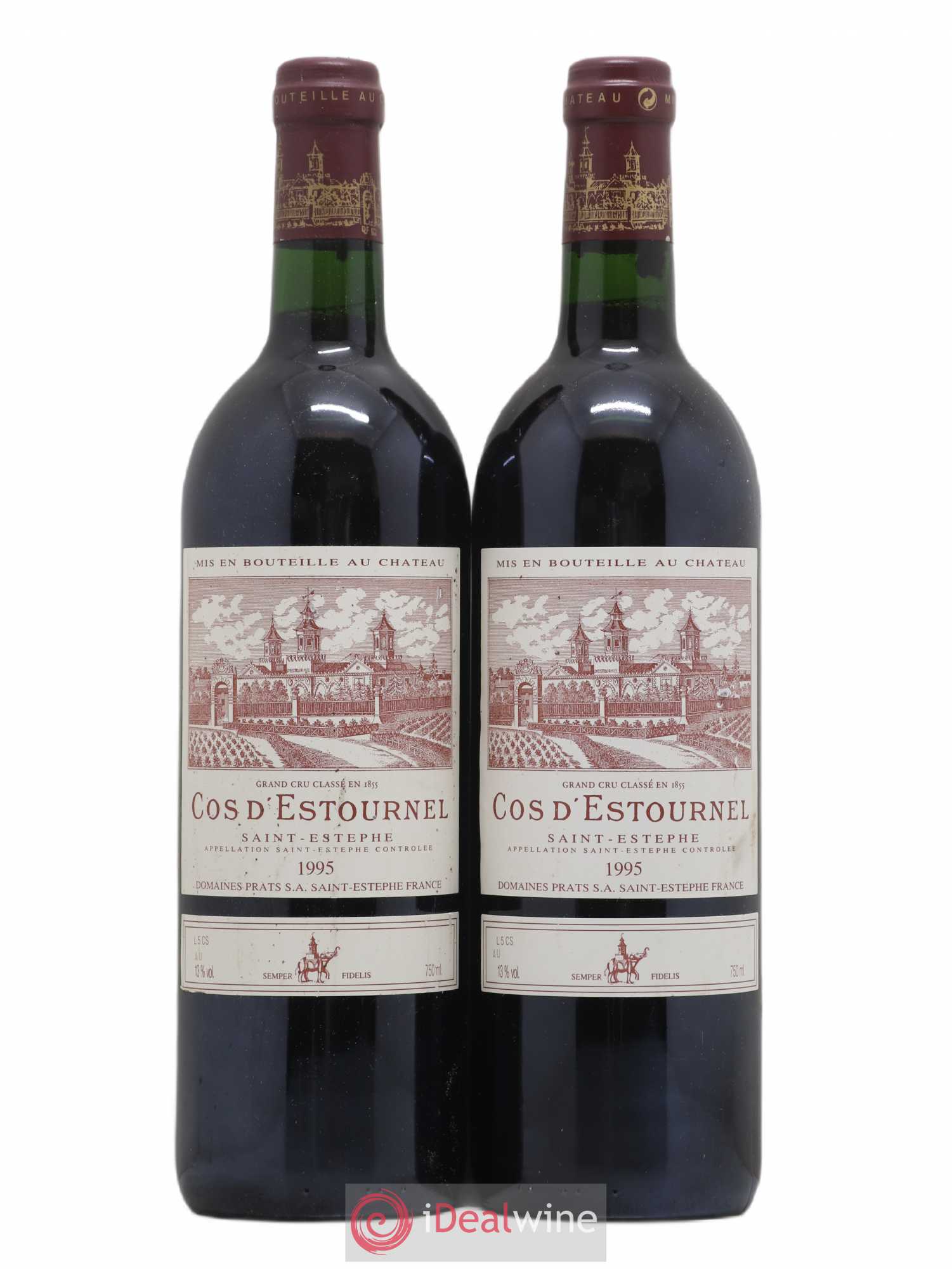 Cos d'Estournel 2ème Grand Cru Classé (sans prix de réserve) 1995 - Lot de 2 bouteilles - 0