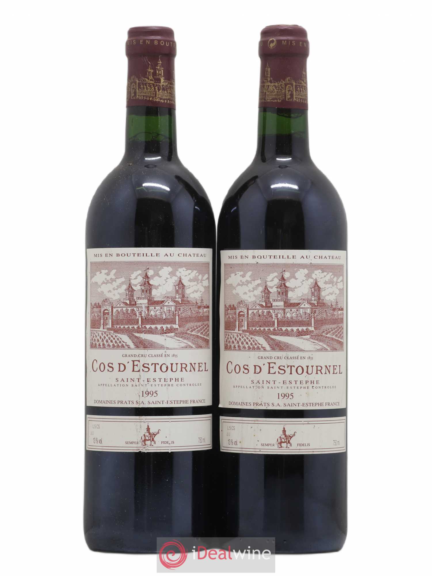 Cos d'Estournel 2ème Grand Cru Classé (sans prix de réserve) 1995 - Lot de 2 bouteilles - 0