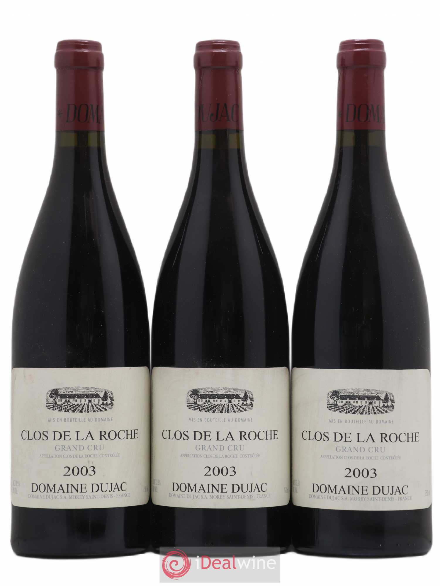 Clos de la Roche Grand Cru Dujac (Domaine) 2003 - Lot de 3 bouteilles - 0