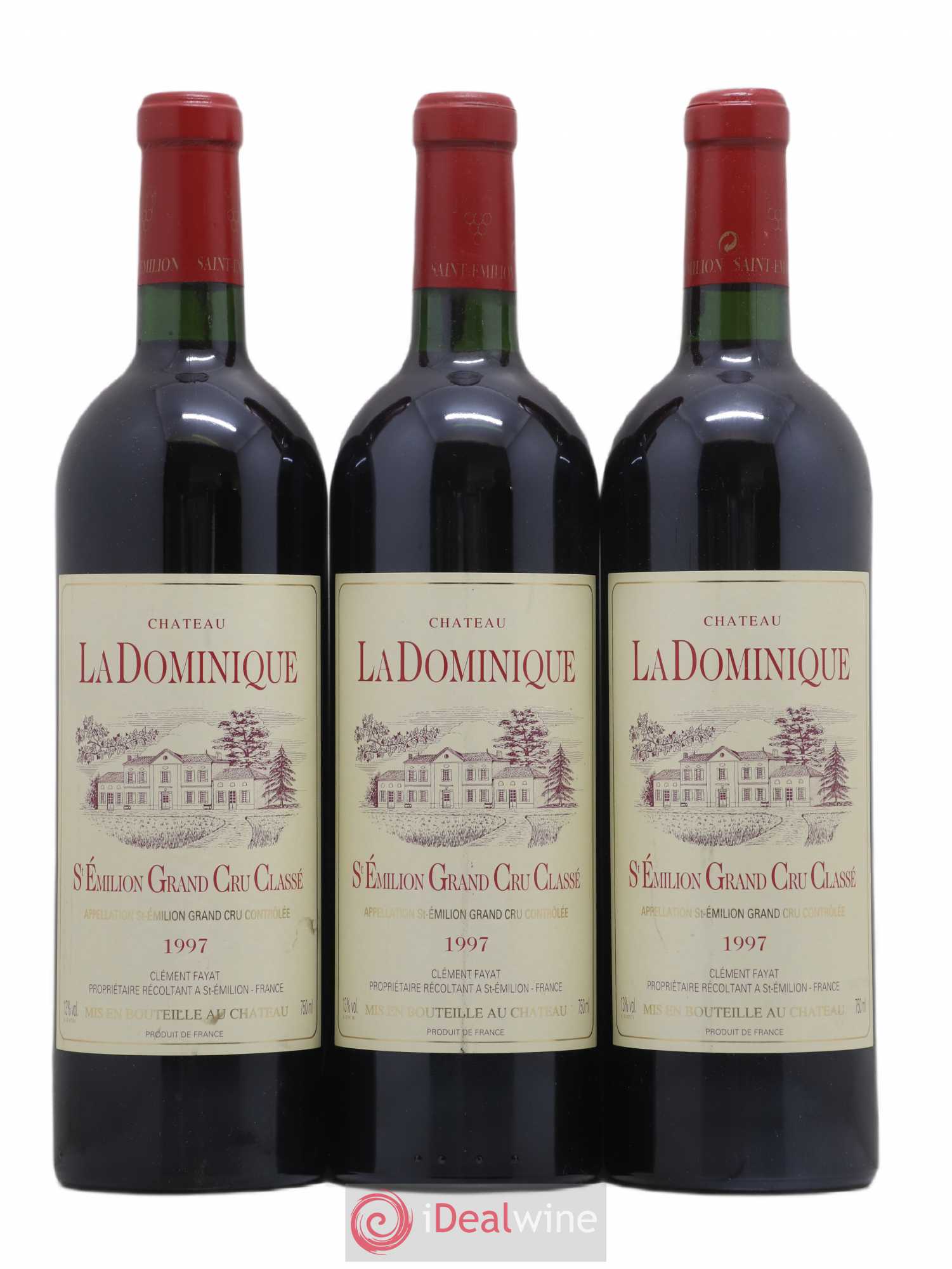 Château la Dominique Grand Cru Classé 1997 - Lot de 3 bouteilles - 0