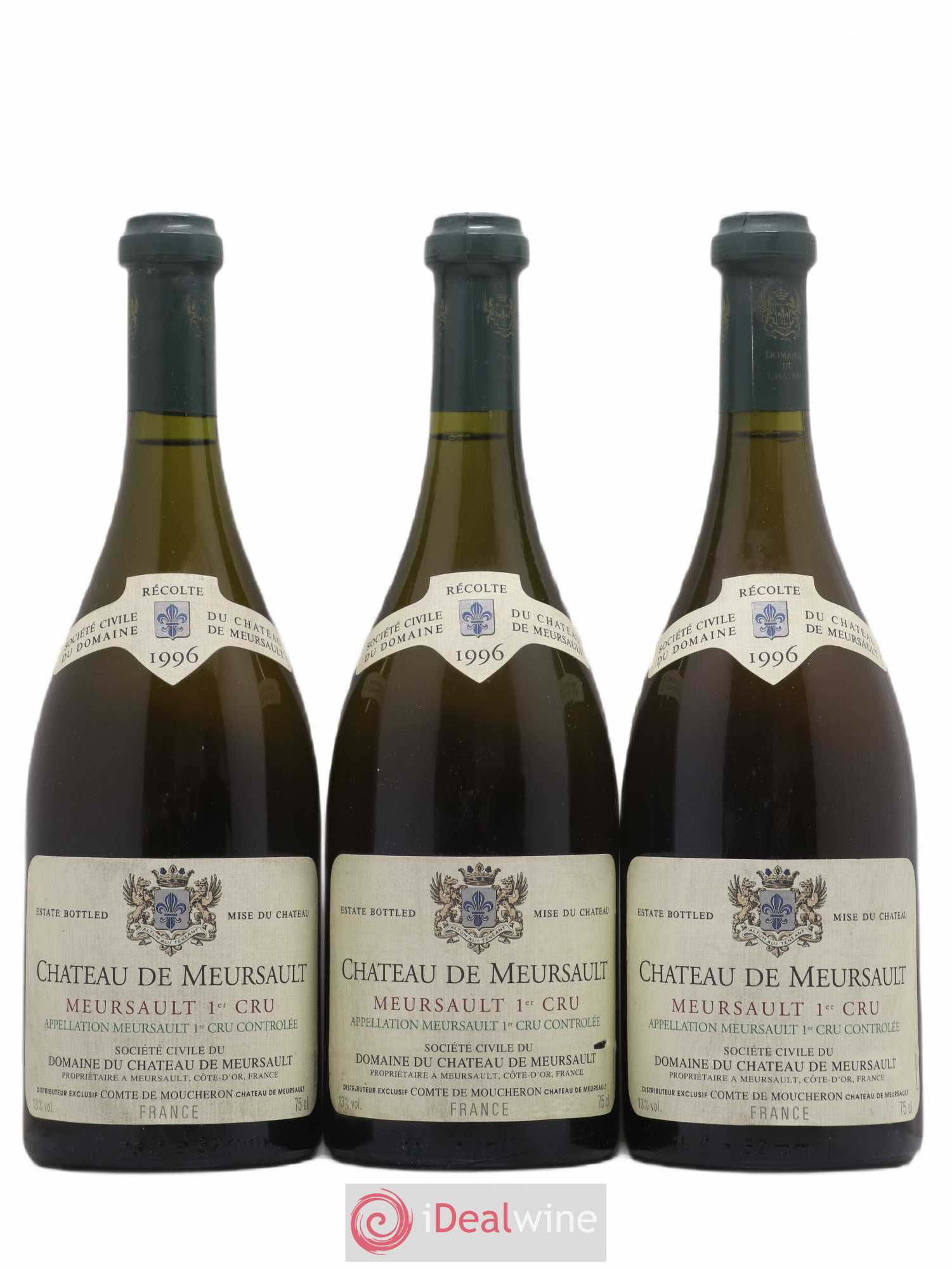 Meursault 1er Cru Château de Meursault 1996 - Lot de 3 bouteilles - 0