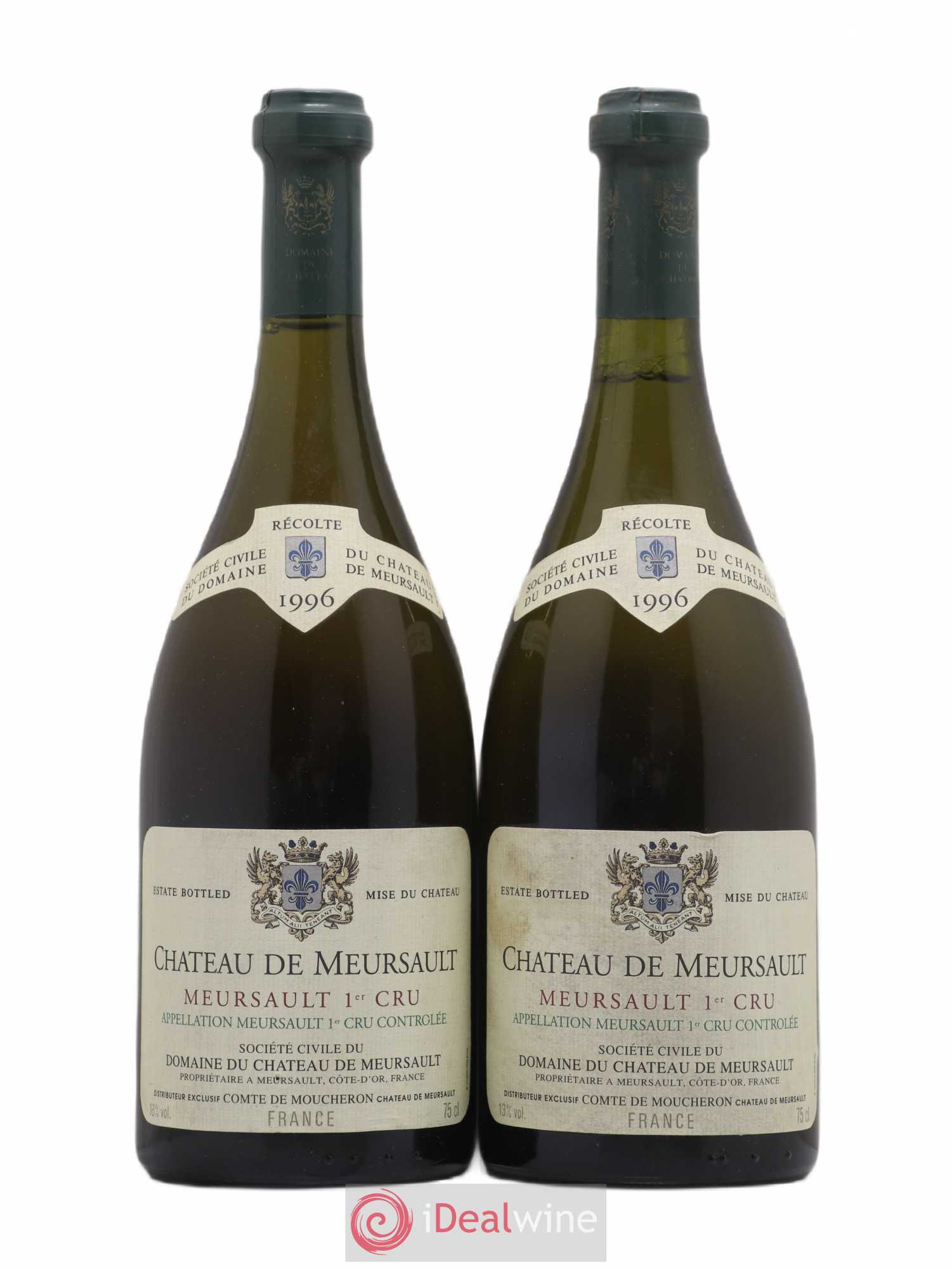 Meursault 1er Cru Château de Meursault 1996 - Lot de 2 bouteilles - 0