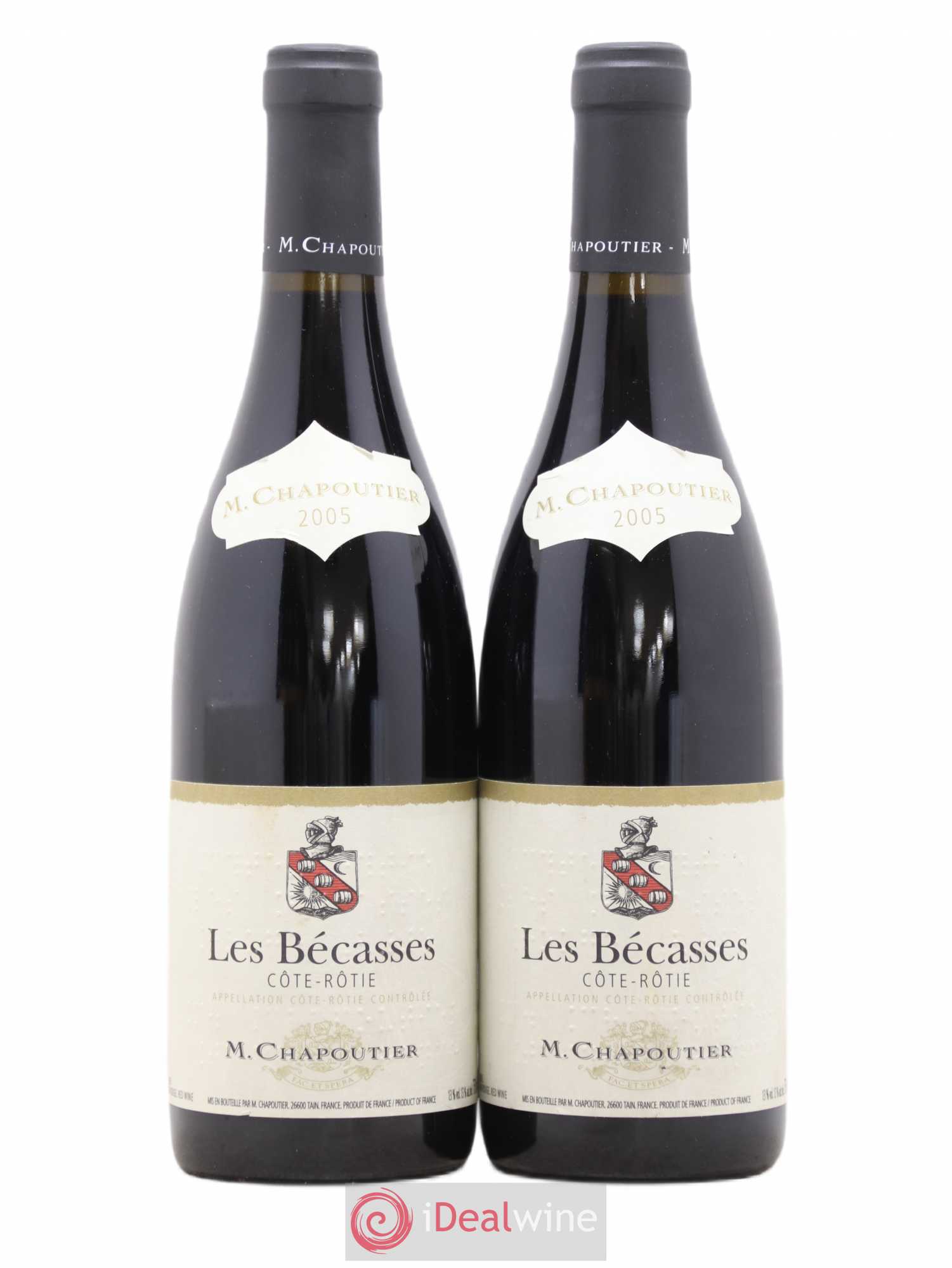 Côte-Rôtie Les Bécasses Chapoutier 2005 - Lot de 2 bouteilles - 0