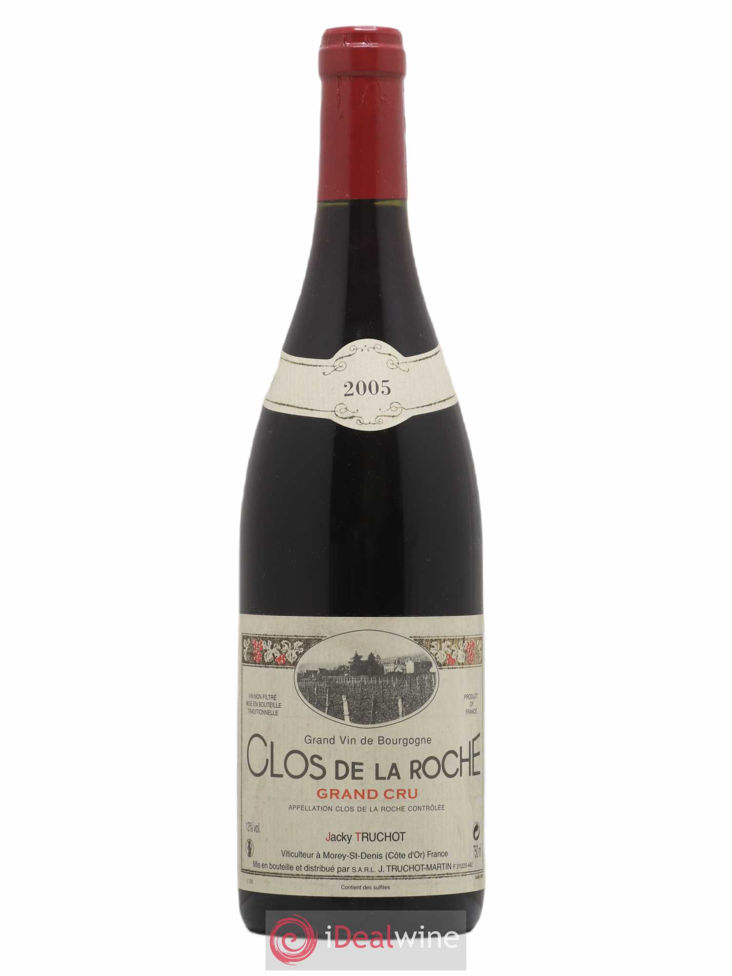 Clos de la Roche Grand Cru Jacky Truchot 2005 - Lot de 1 bouteille - 0